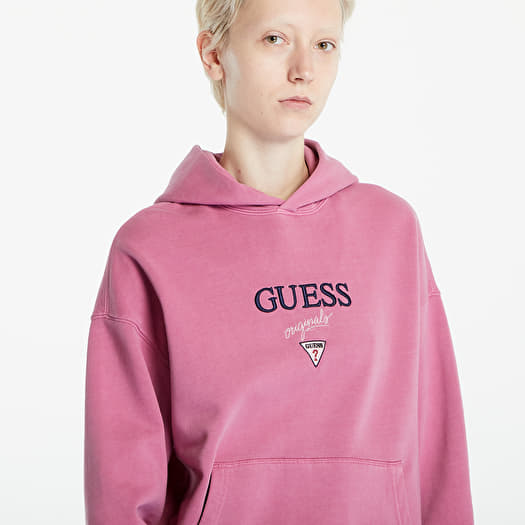 Hoodies and sweatshirts GUESS Baker Logo Hoodie Distressed Damson Mu Queens