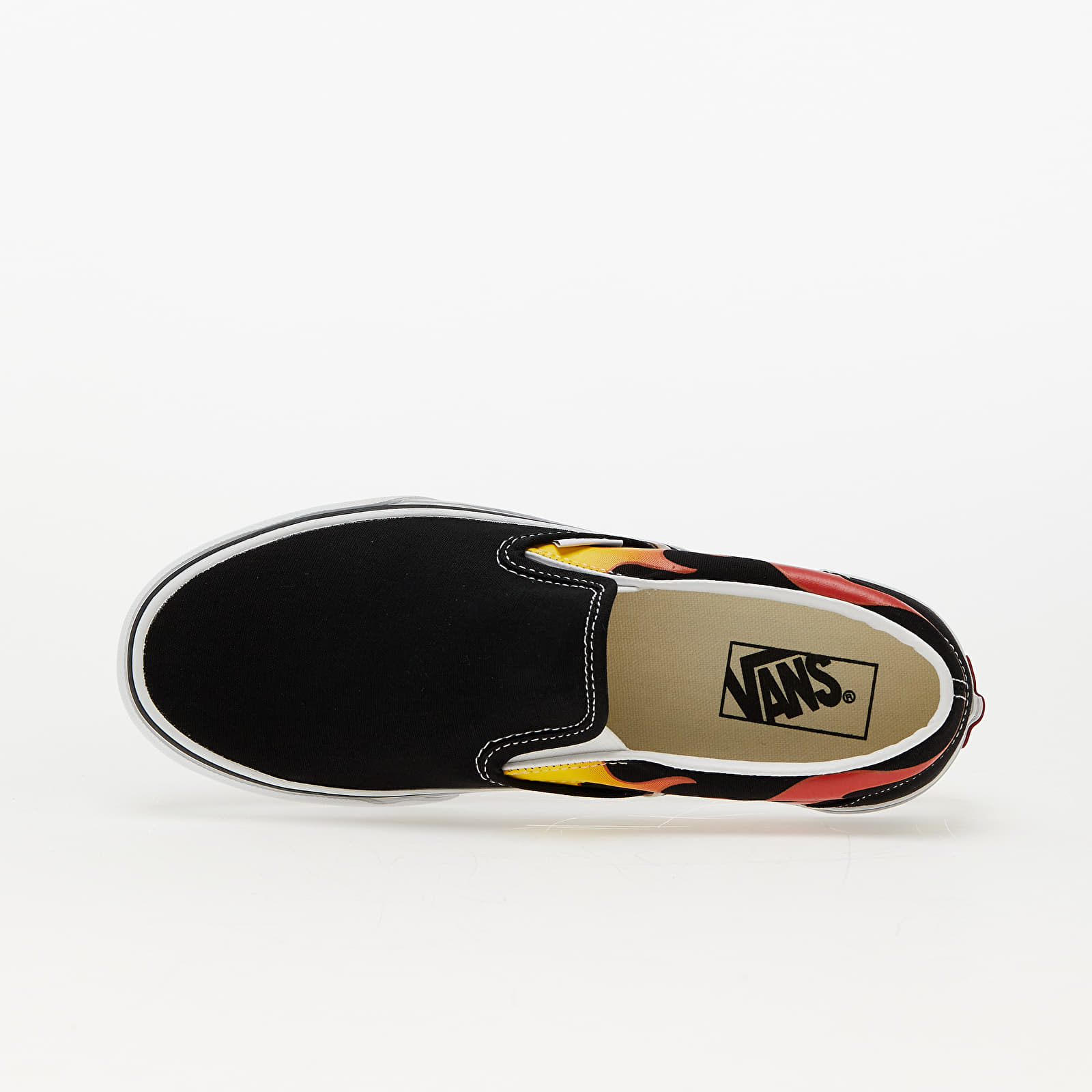 Men's sneakers and shoes Vans Classic Slip-On(flame) Black/ Black/ Tr White