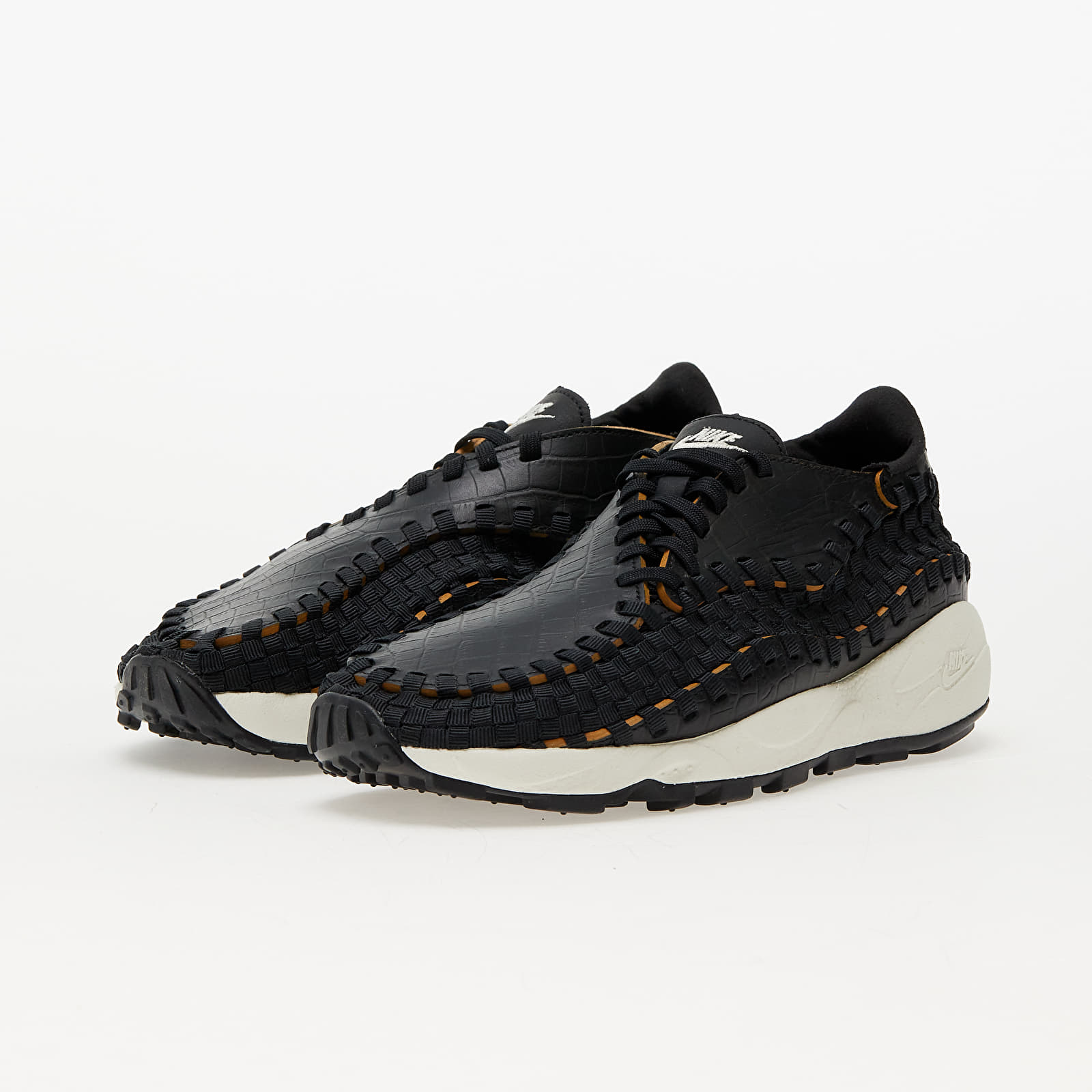 Dámské tenisky a boty Nike Air Footscape Woven Premium Black/ Pale Ivory-Desert Ochre