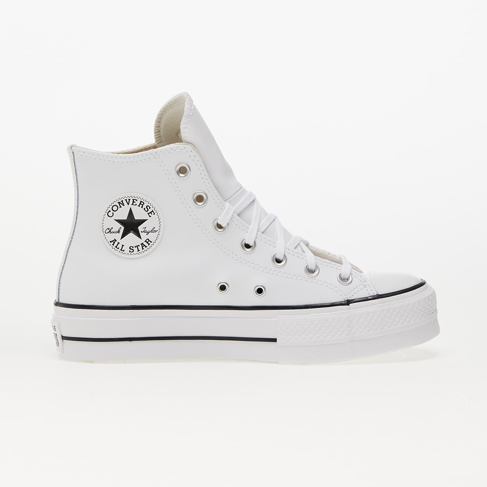 Women's sneakers and shoes Converse Chuck Taylor All Star Lift Clean Hi White/ Black/ White