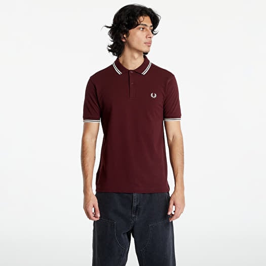 T-shirt FRED PERRY Twin Tipped Shirt Oxblood