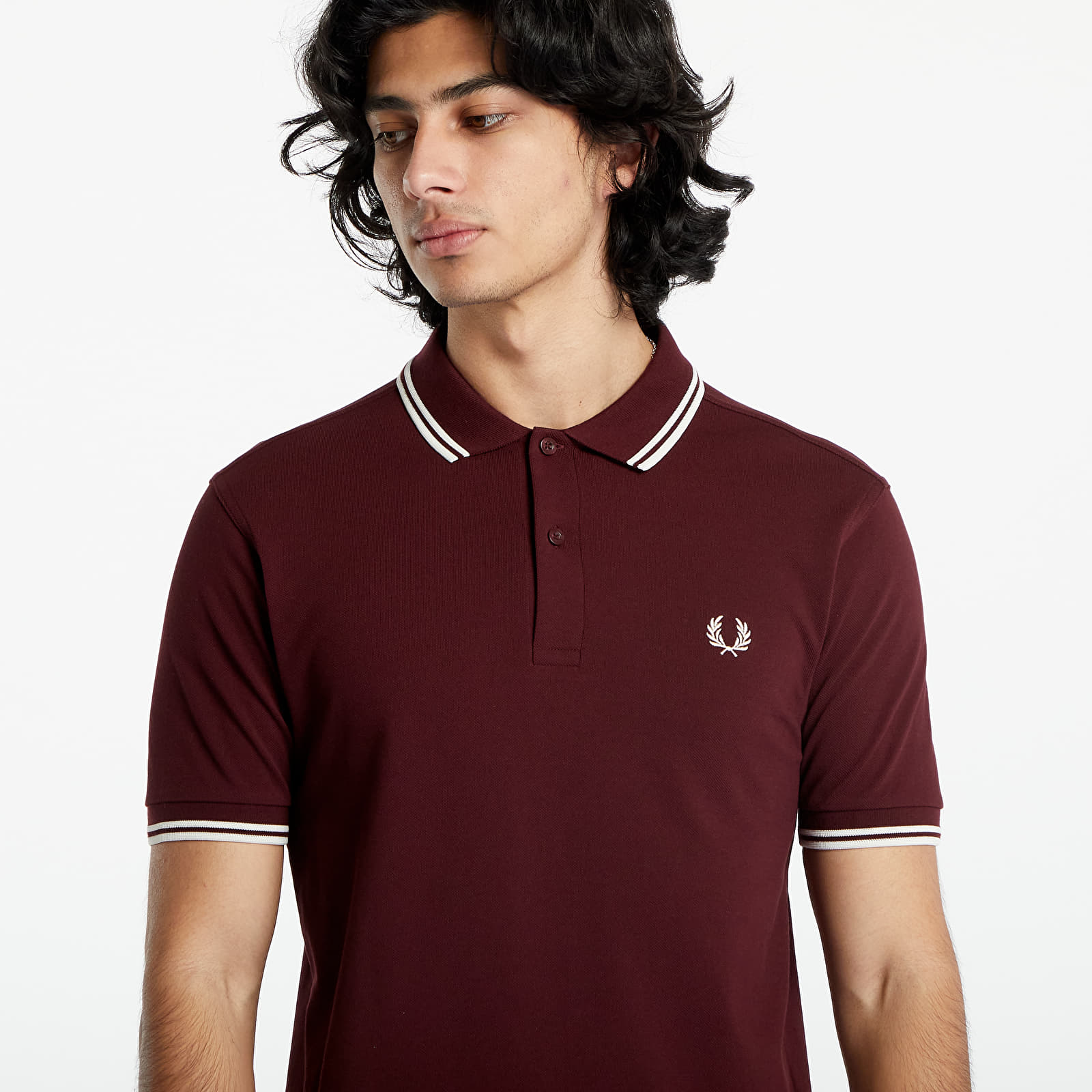 T-Shirts FRED PERRY Twin Tipped Shirt Oxblood