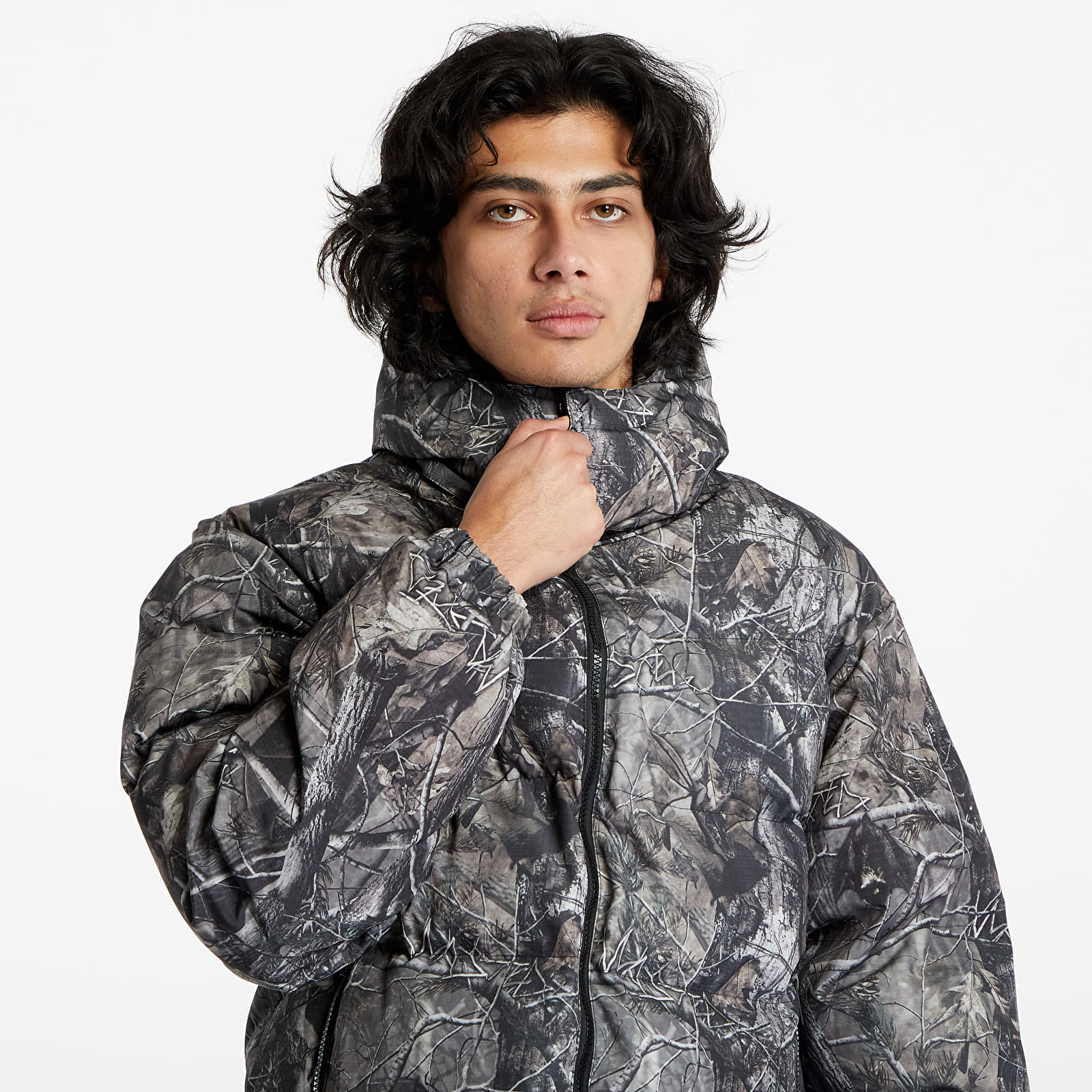 Jakne Wasted Paris Puffer Hood Reverse Taiga Black/ Camo