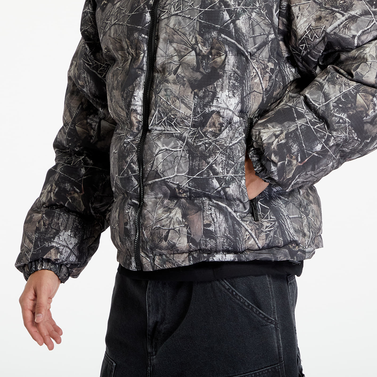 Jakne Wasted Paris Puffer Hood Reverse Taiga Black/ Camo