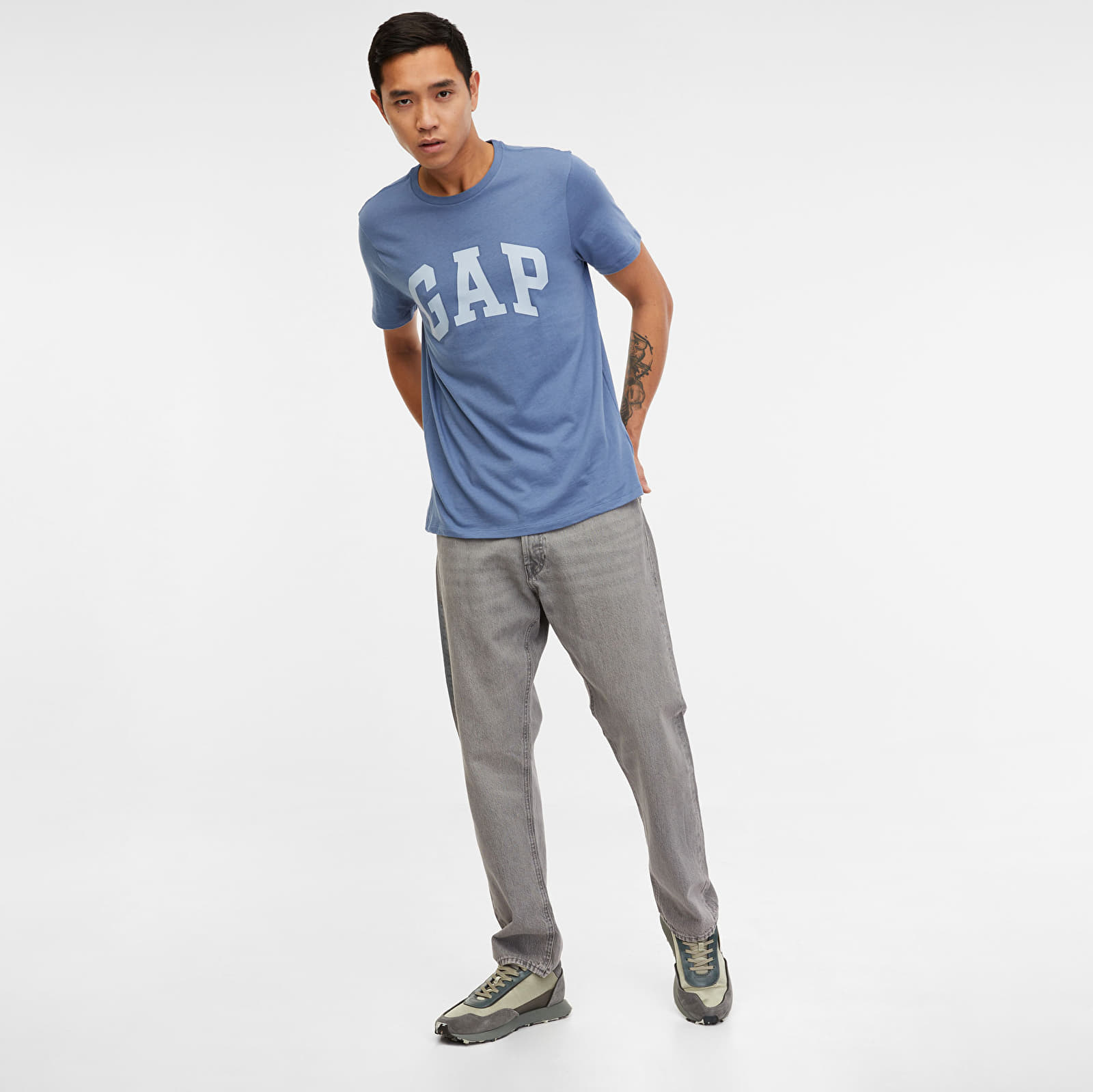 T-shirts GAP Logo Tee Bainbridge Blue V2