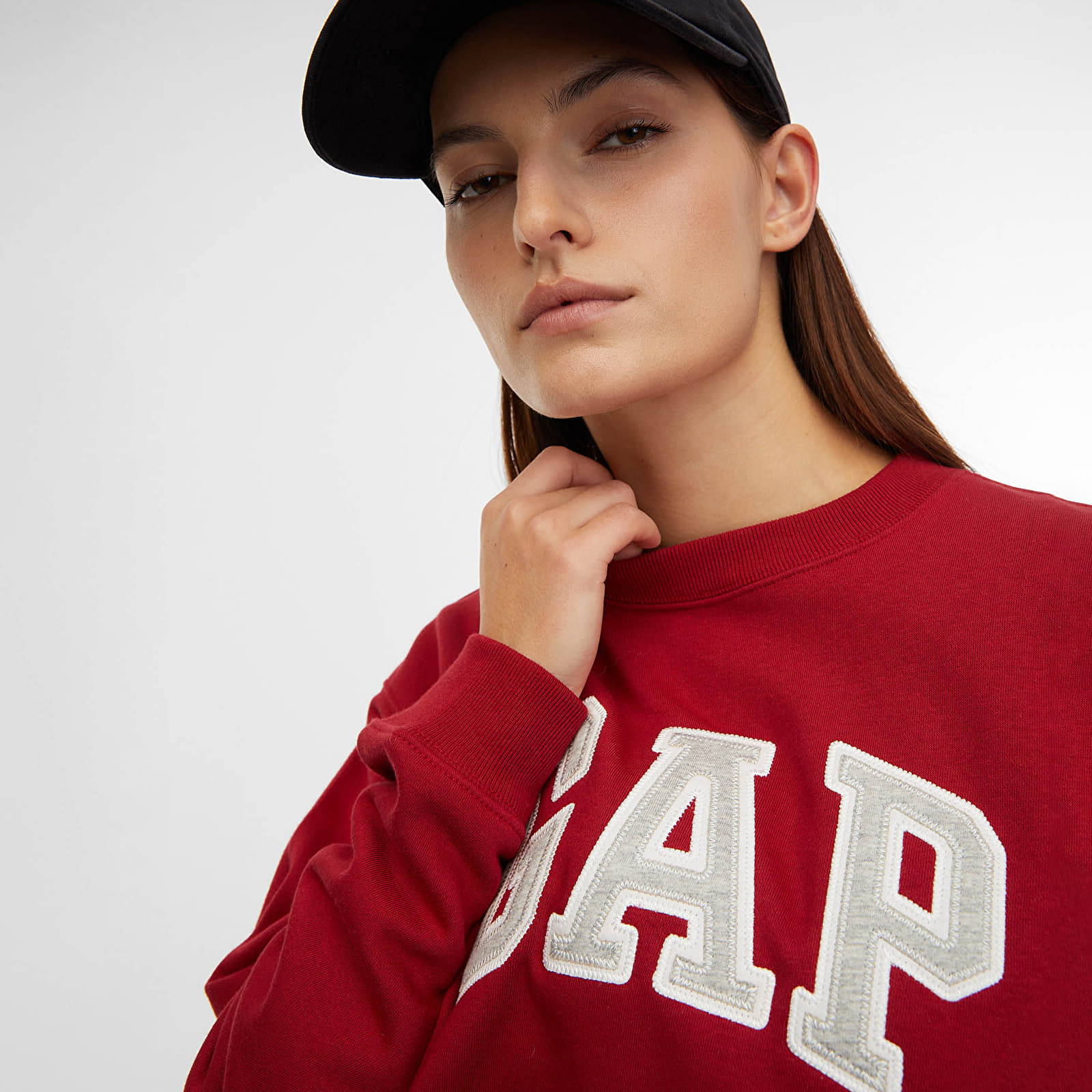 Bluzy GAP Crewneck Heritage Logo Sweatshirt Sled
