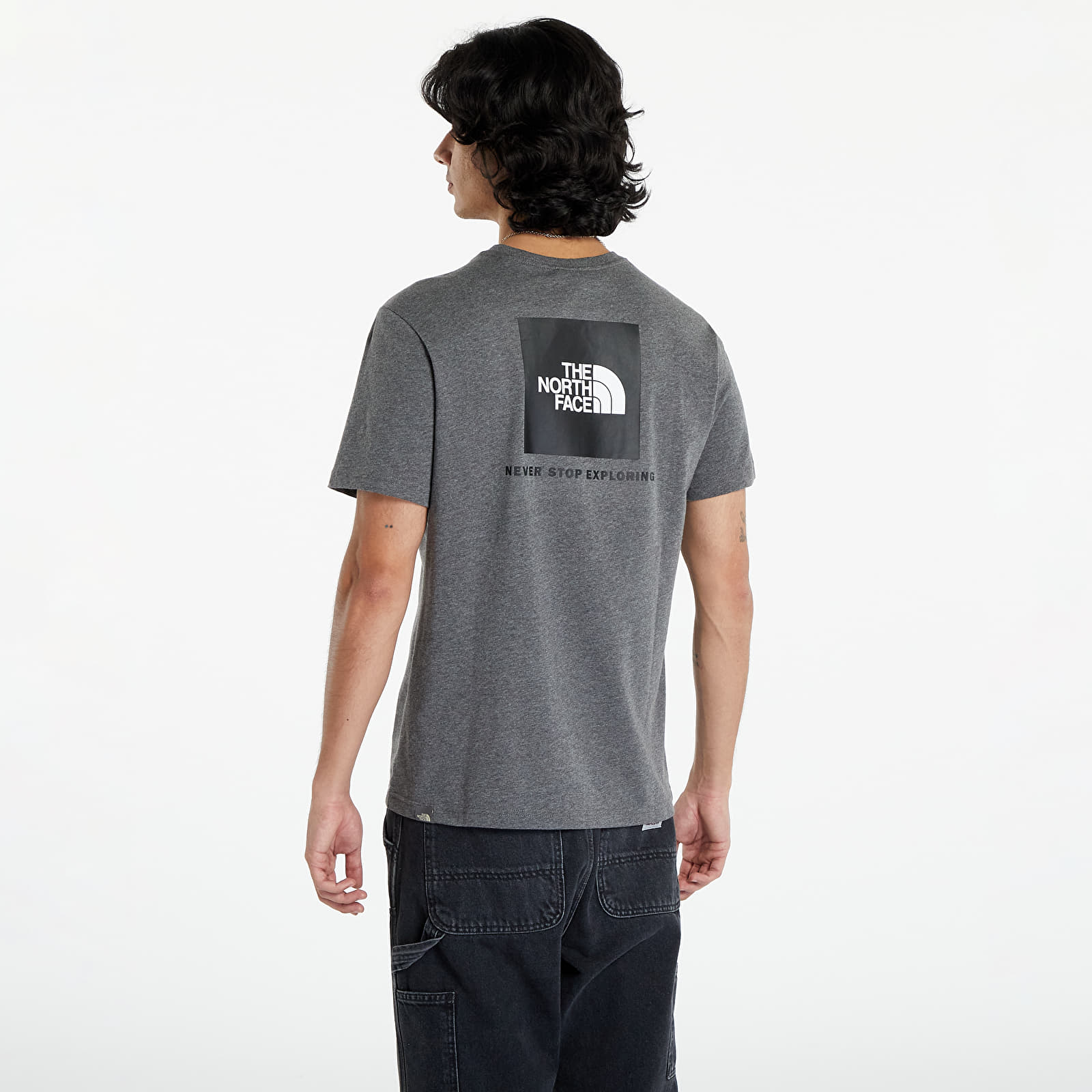 T-krekli The North Face M SS Red Box Tee Grey