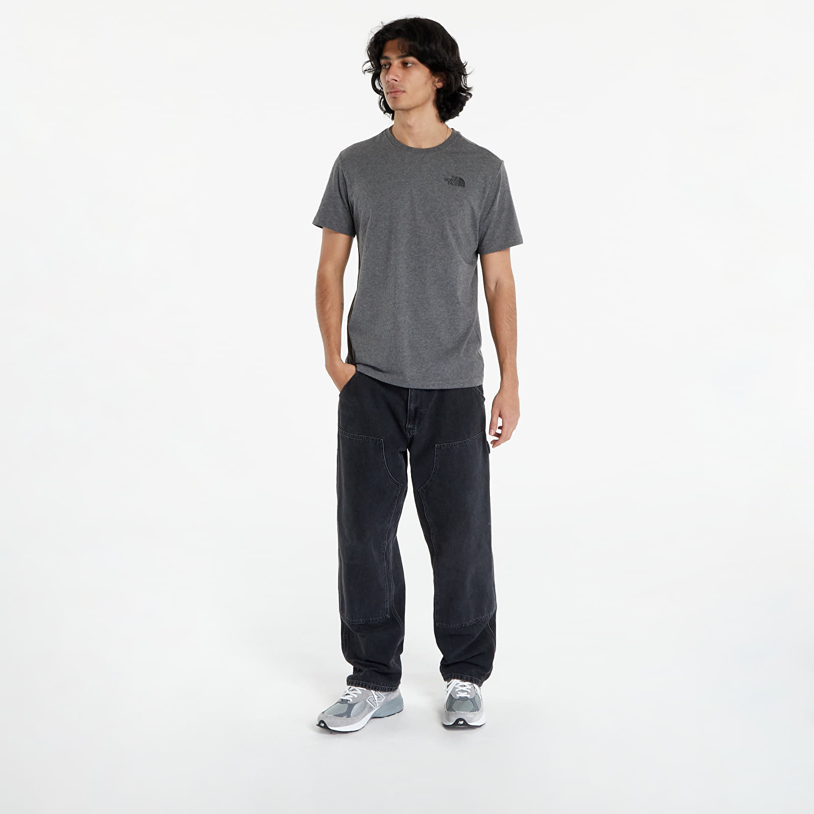 T-krekli The North Face M SS Red Box Tee Grey