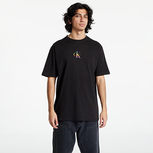 T Shirts Calvin Klein Pride UNISEX Beach T Shirt Black Queens