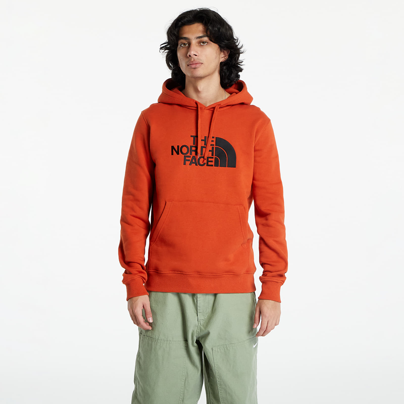 North face orange hoodie sales