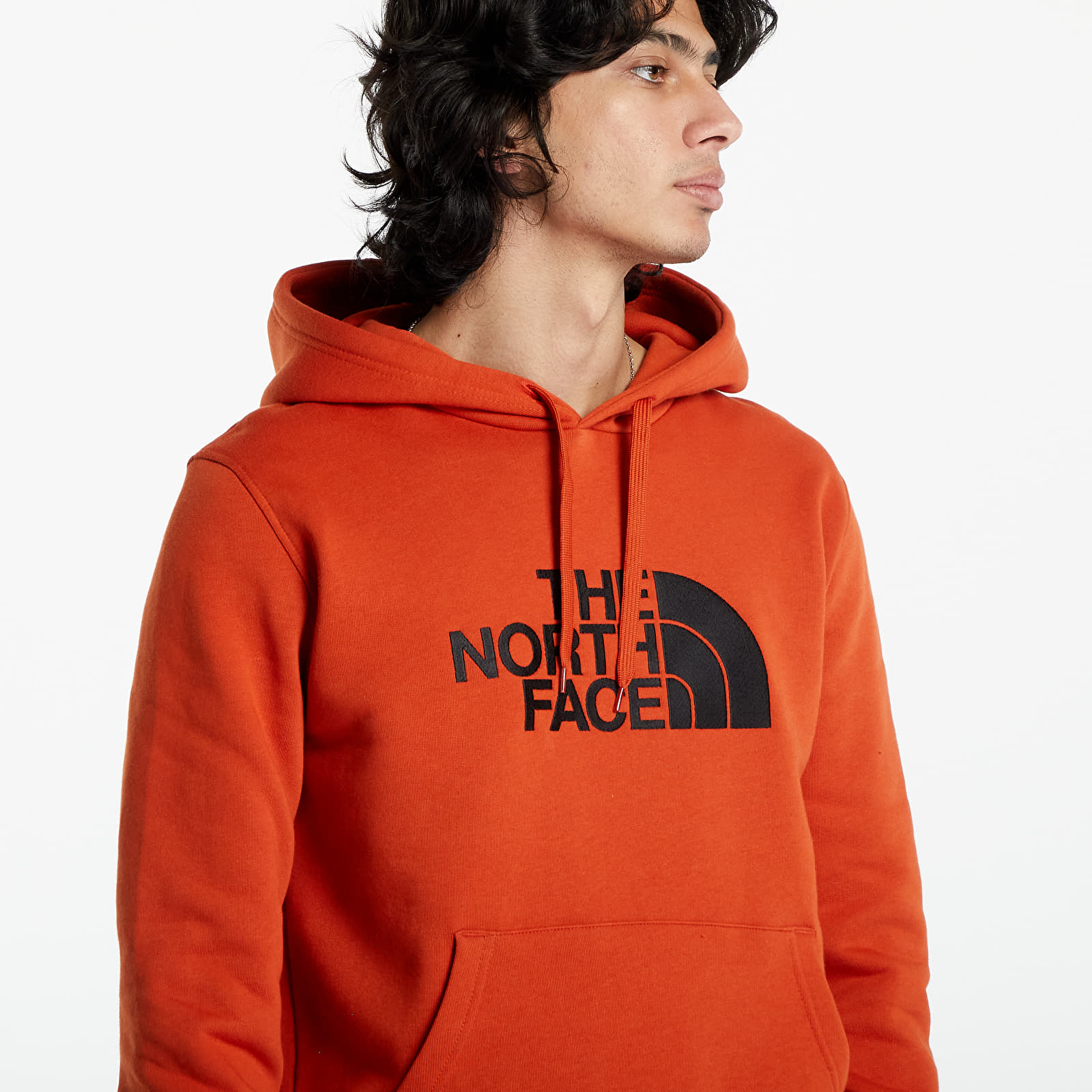 The north face orange hoodie discount