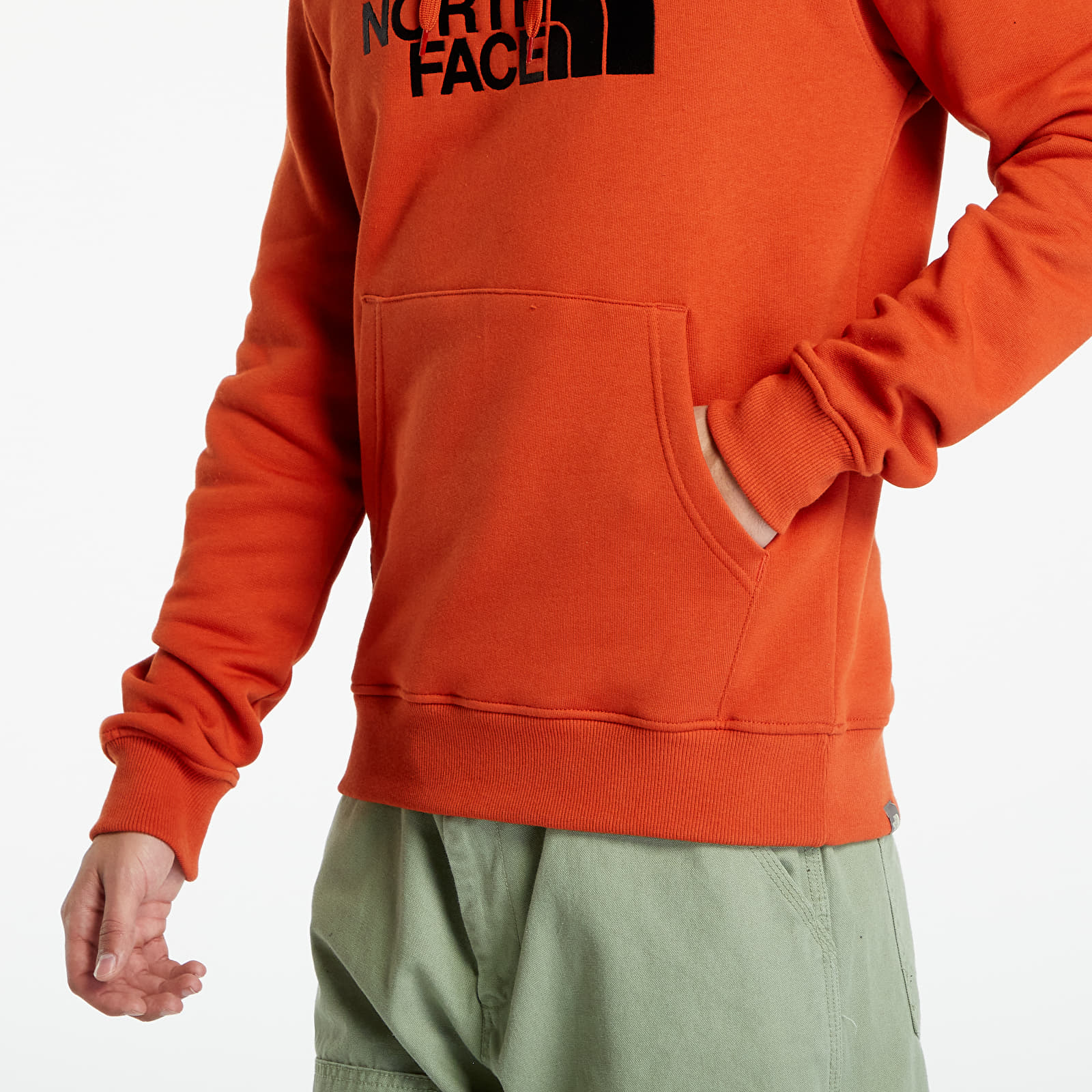 The north face online hoodie orange