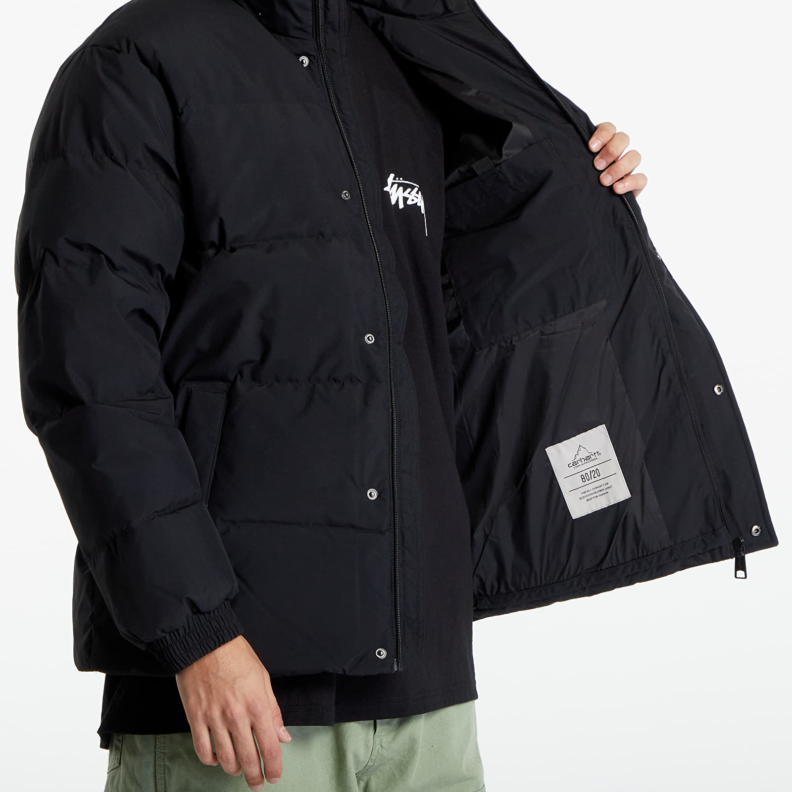 Muške jakne Carhartt WIP Danville Jacket Black/ White