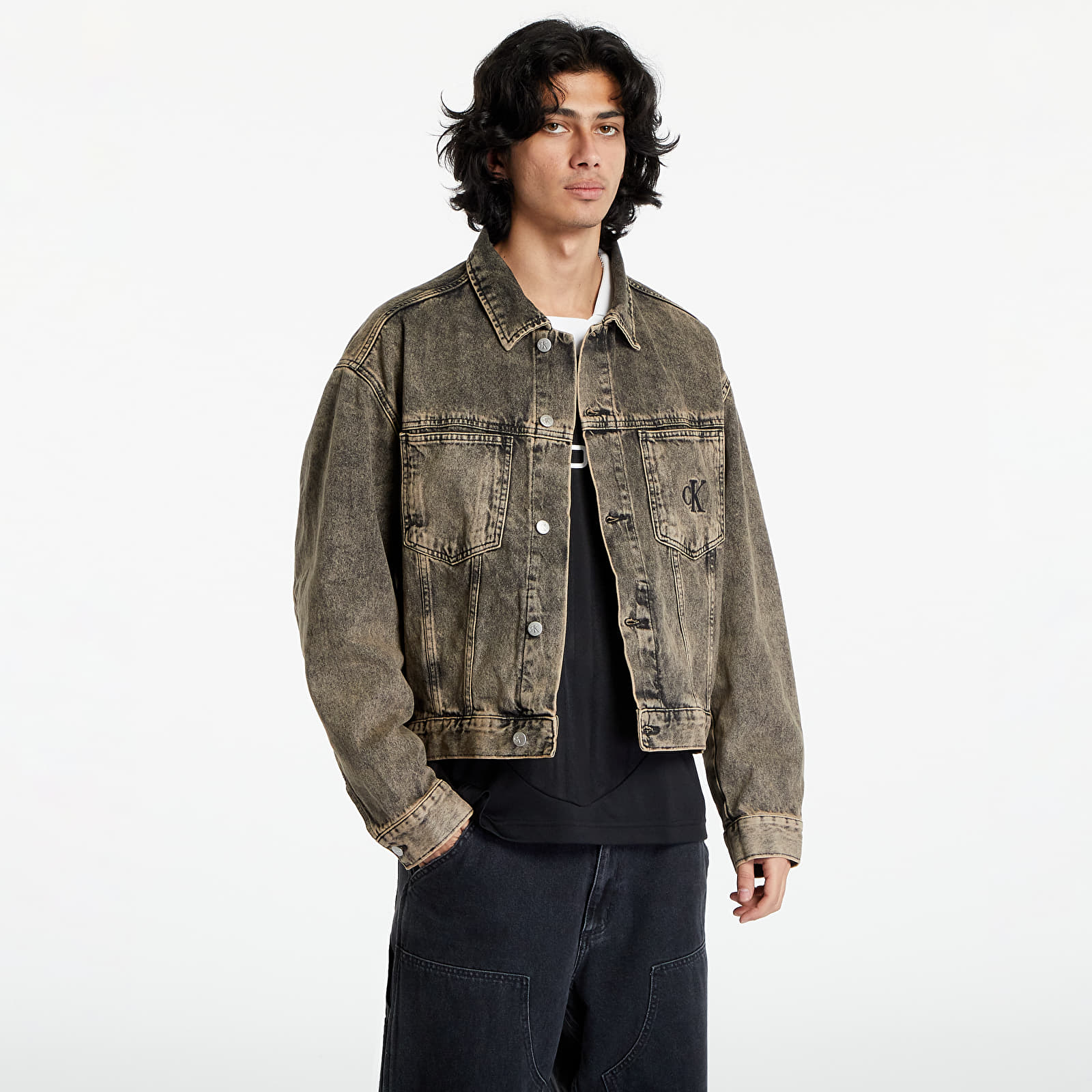 Vestes  Calvin Klein Jeans Boxy Denim Jacket UNISEX Denim Medium