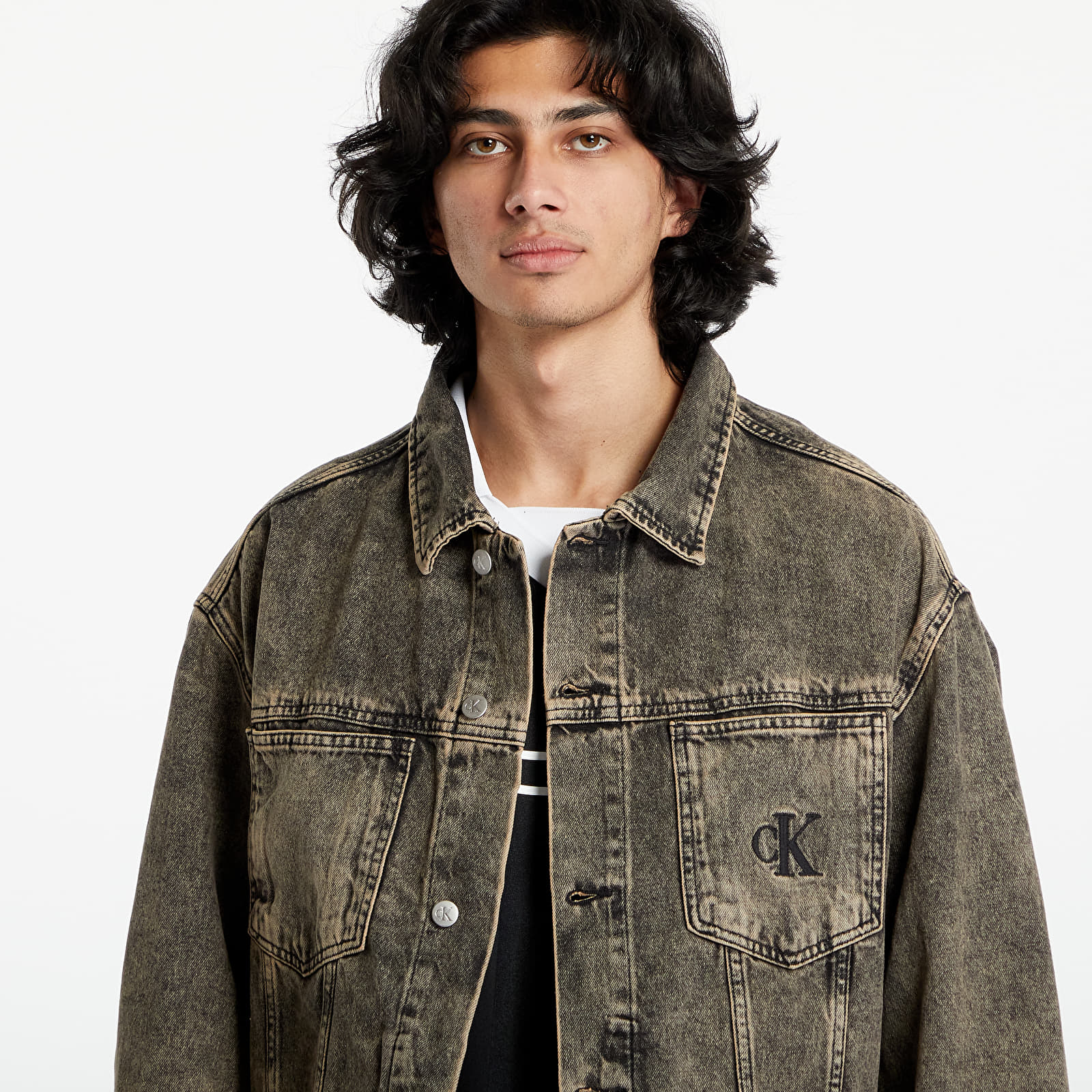 Vestes  Calvin Klein Jeans Boxy Denim Jacket UNISEX Denim Medium