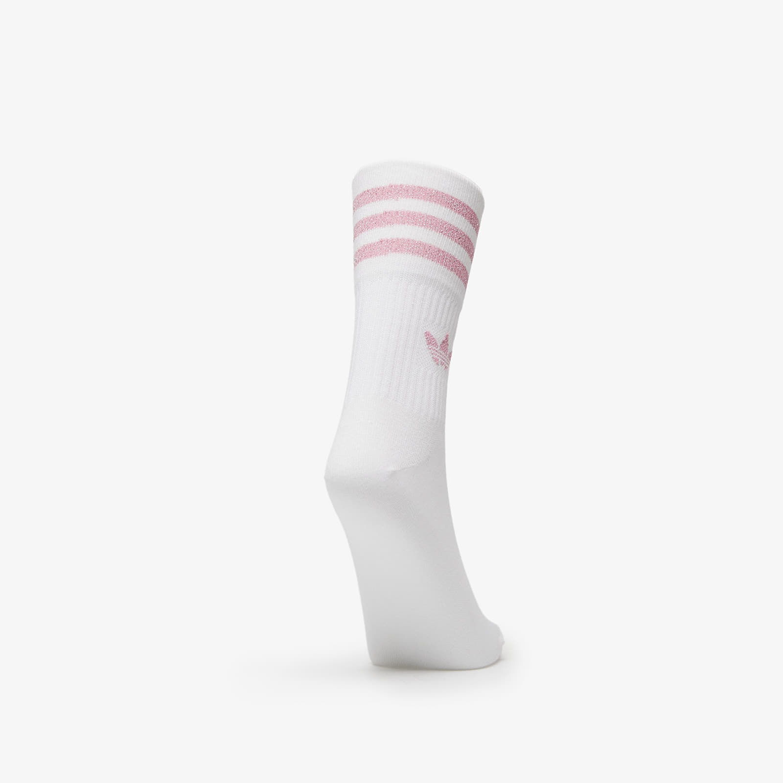 Socks adidas Mid-Cut Glitter Crew Socks 2-Pack White/ Bliss Pink/ Black |  Queens