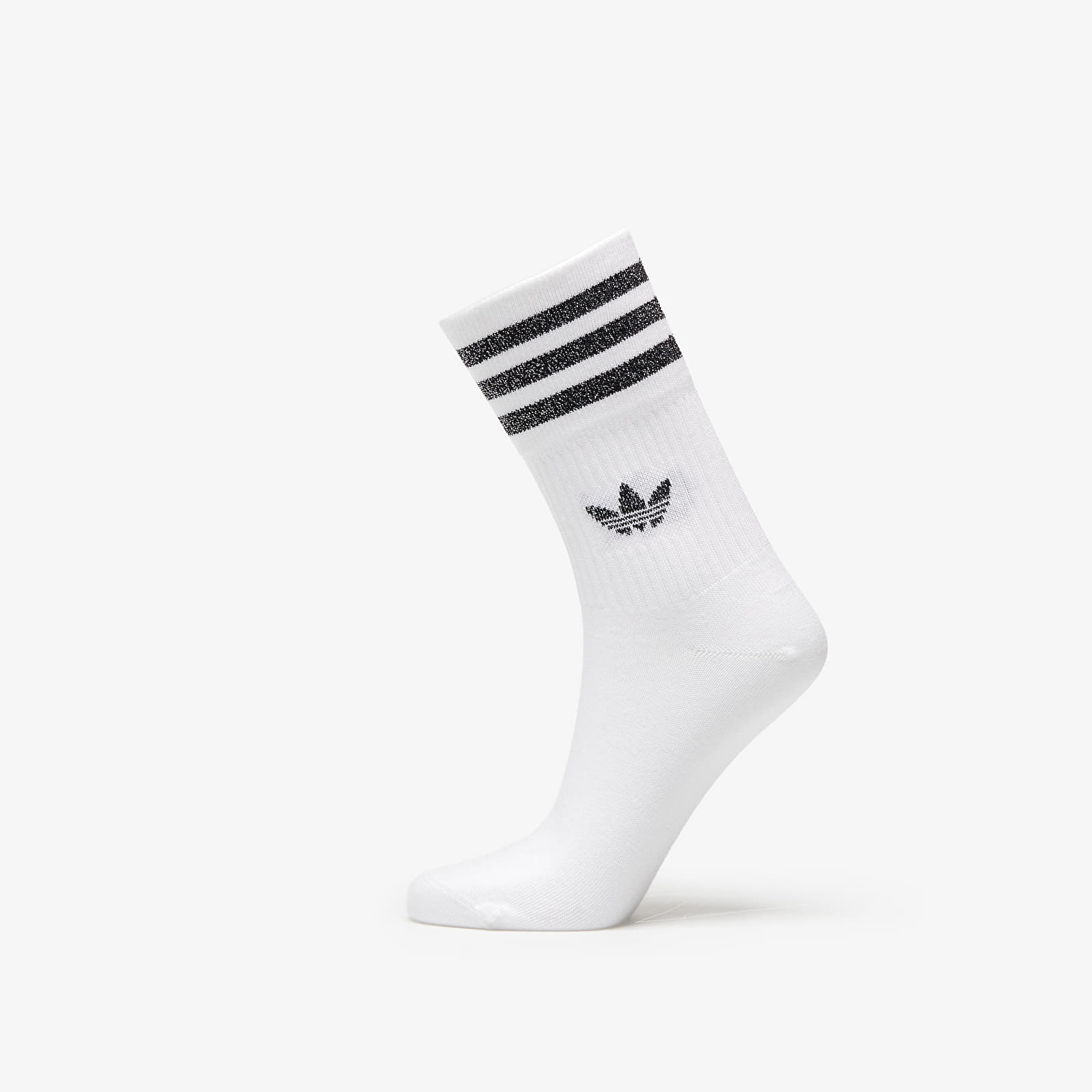 Men's socks adidas Mid-Cut Glitter Crew Socks 2-Pack White/ Bliss Pink/ Black