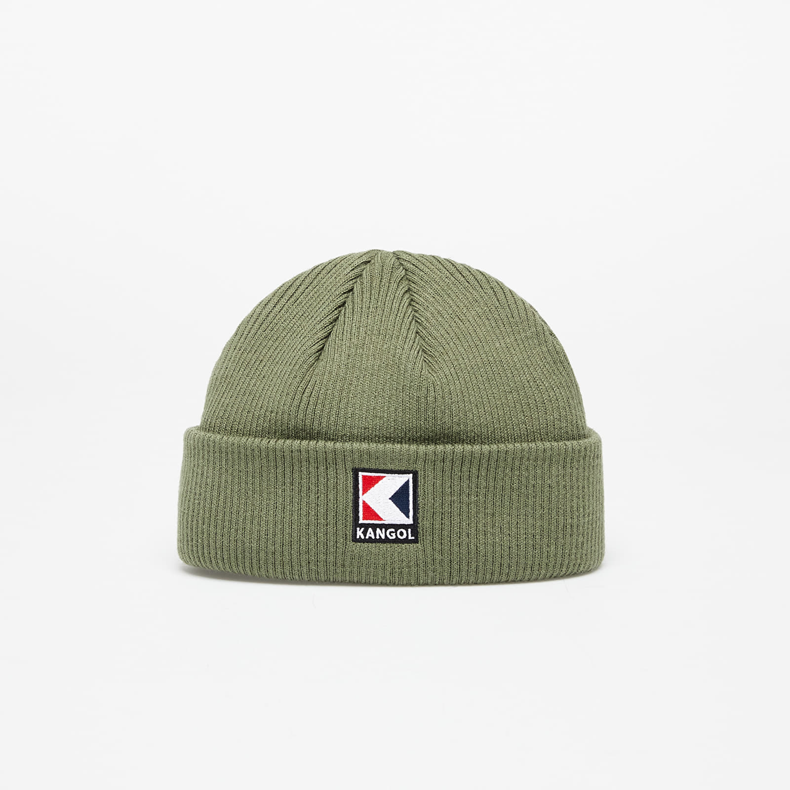 Čepice KANGOL Service-K Rib Beanie Olive