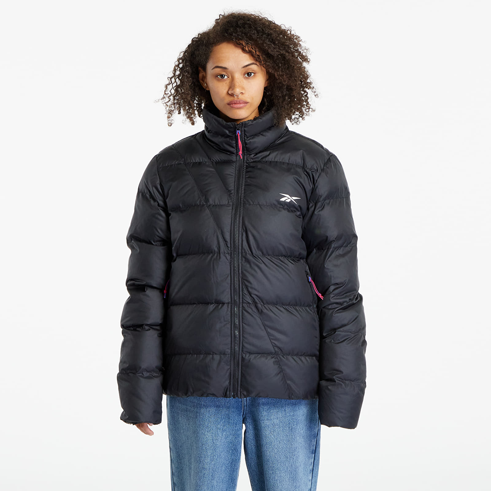 Bundy a kabáty Reebok Outerwear Urban Synthetic Down Bomber Jacket UNISEX Black/ Black