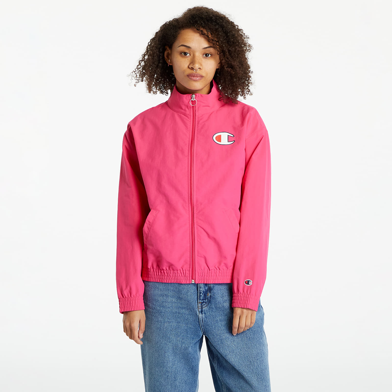 Větrovka Champion Full Zip Jacket Dark Pink M