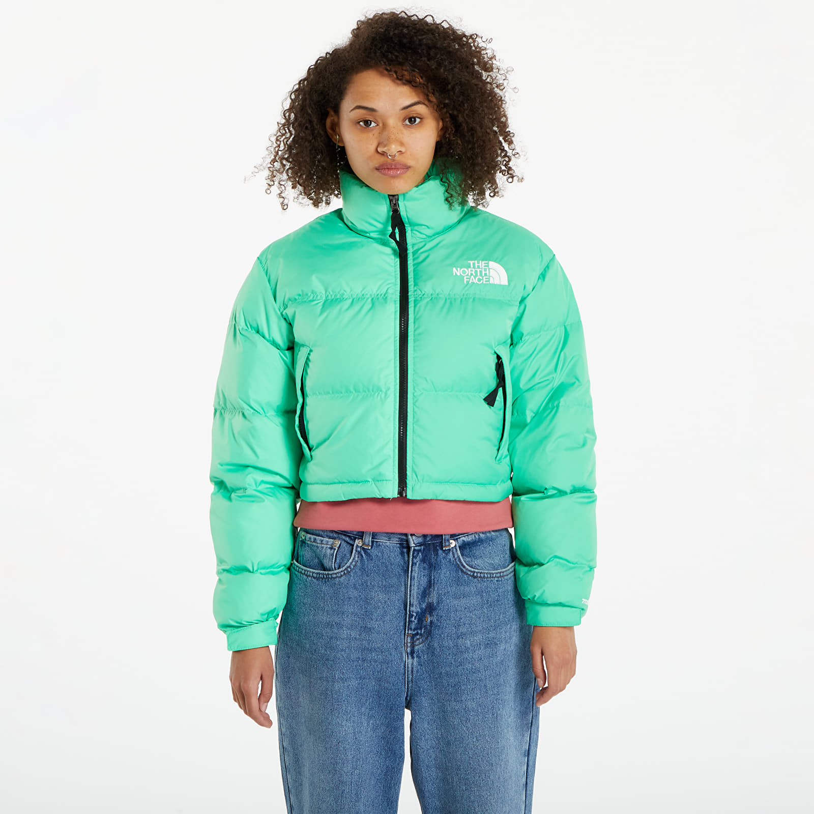 Jakker og frakker The North Face Nuptse Short Jacket Chlorophyll Green