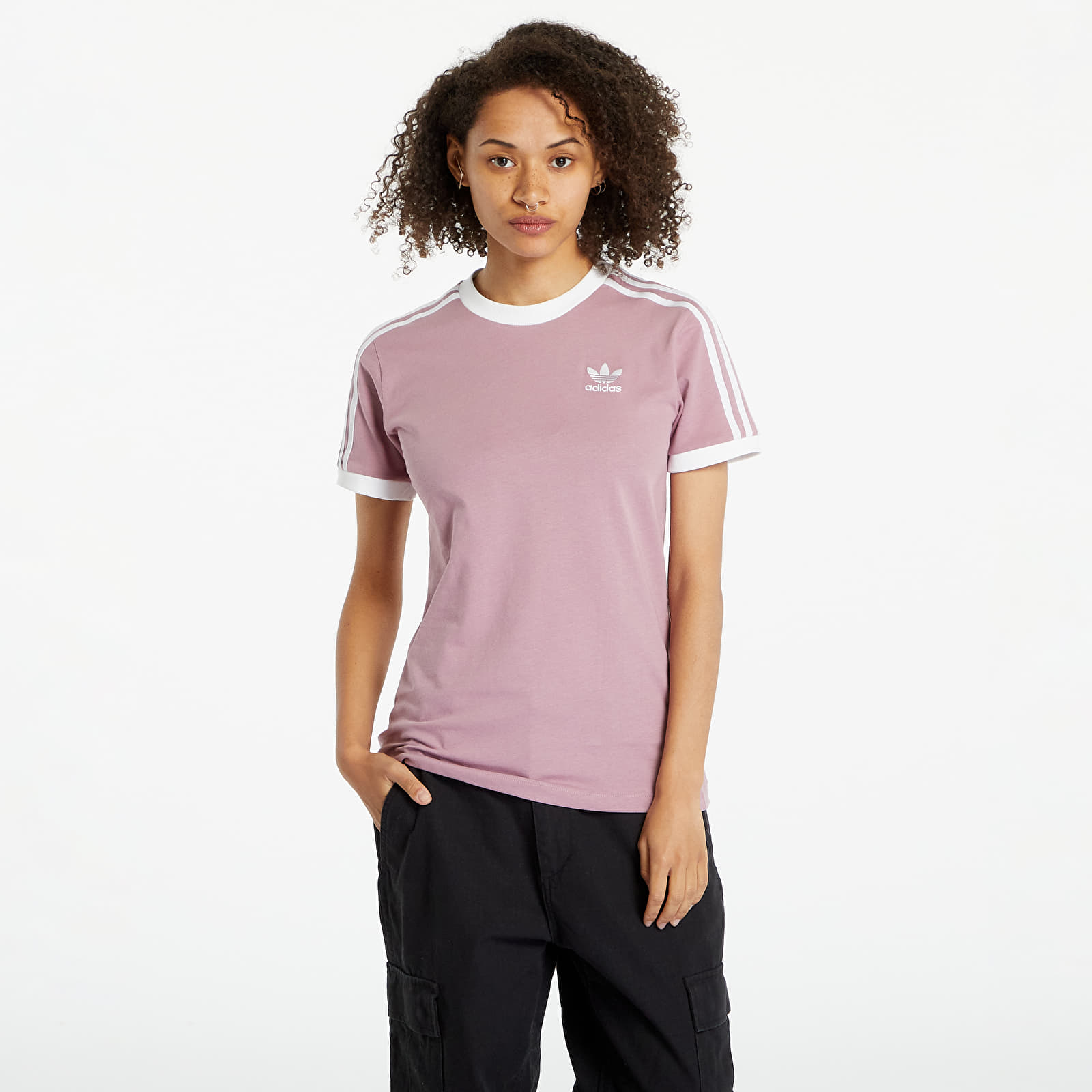 T-shirts adidas Originals Adicolor Classics 3-Stripes Pink