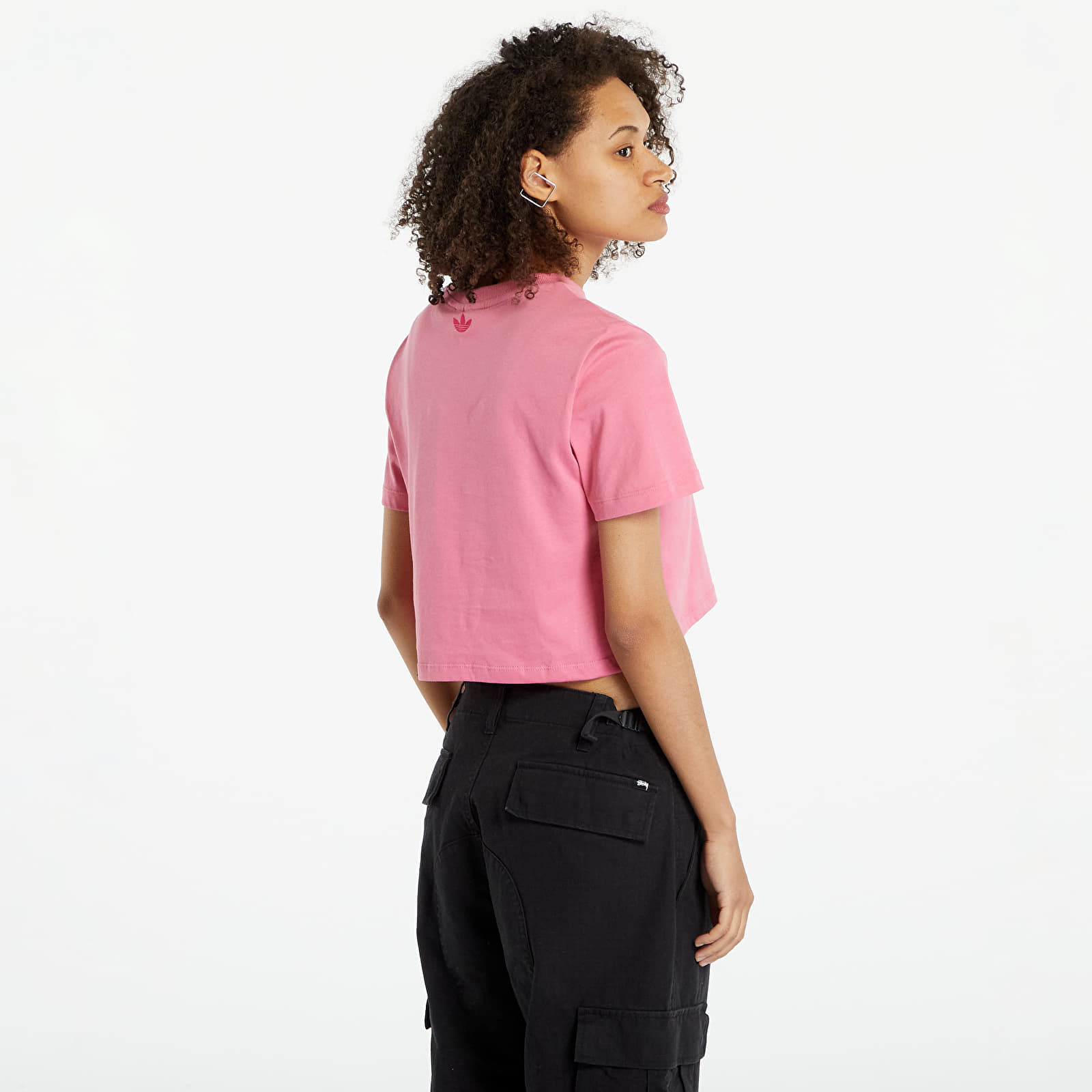 Tričká adidas Originals Cropped Tee Pink