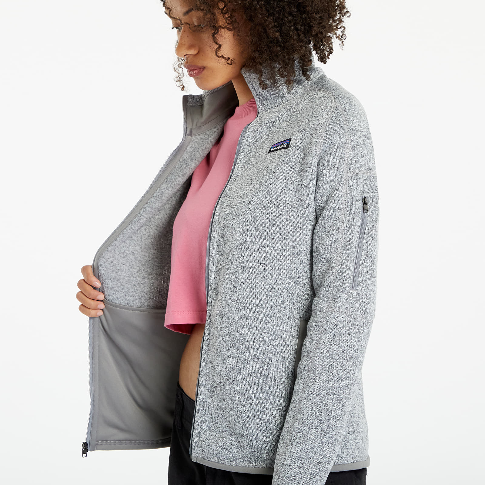 Pulóverek Patagonia W's Better Sweater Jacket Melange Grey