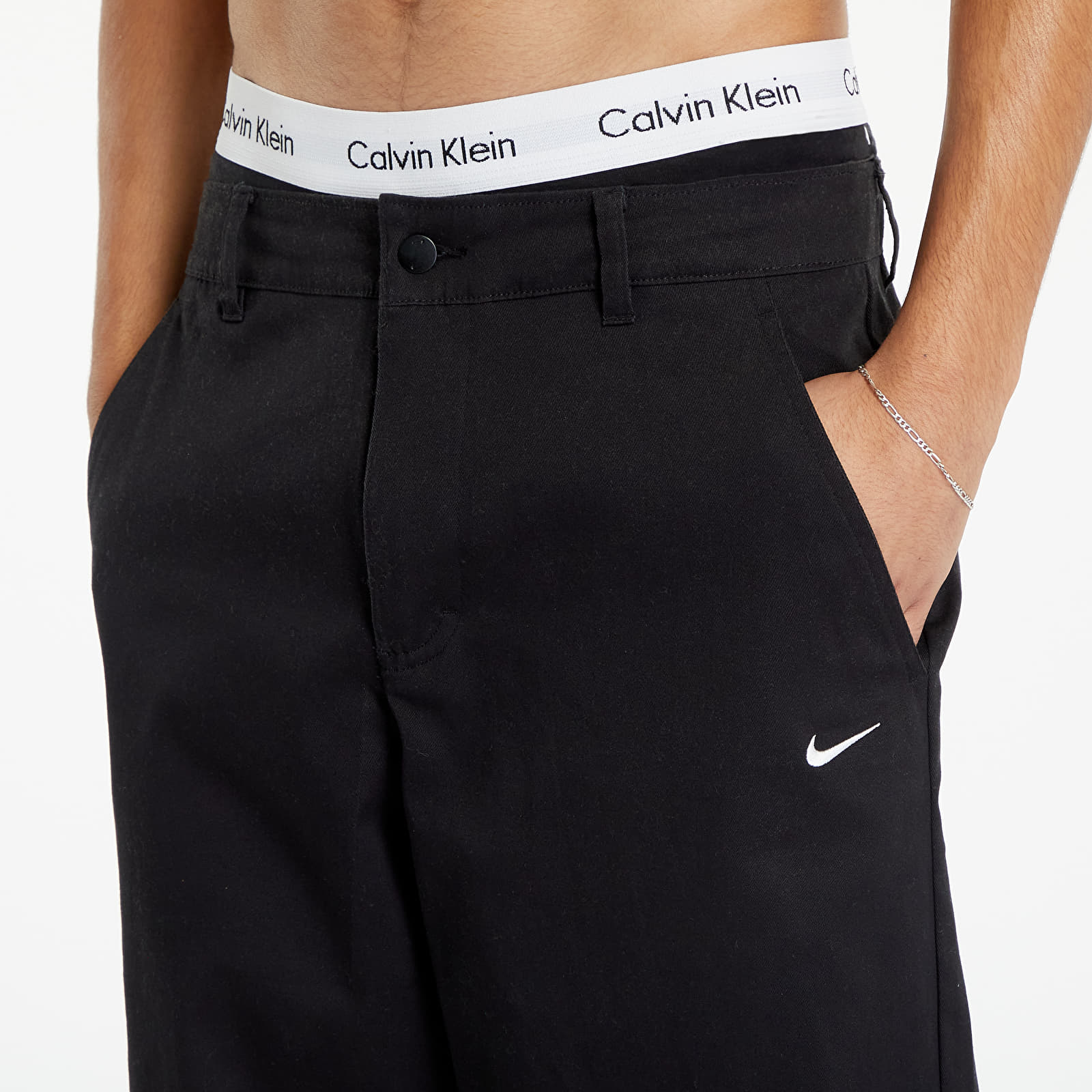Pants Nike Life Men's El Chino Pants Black/ White
