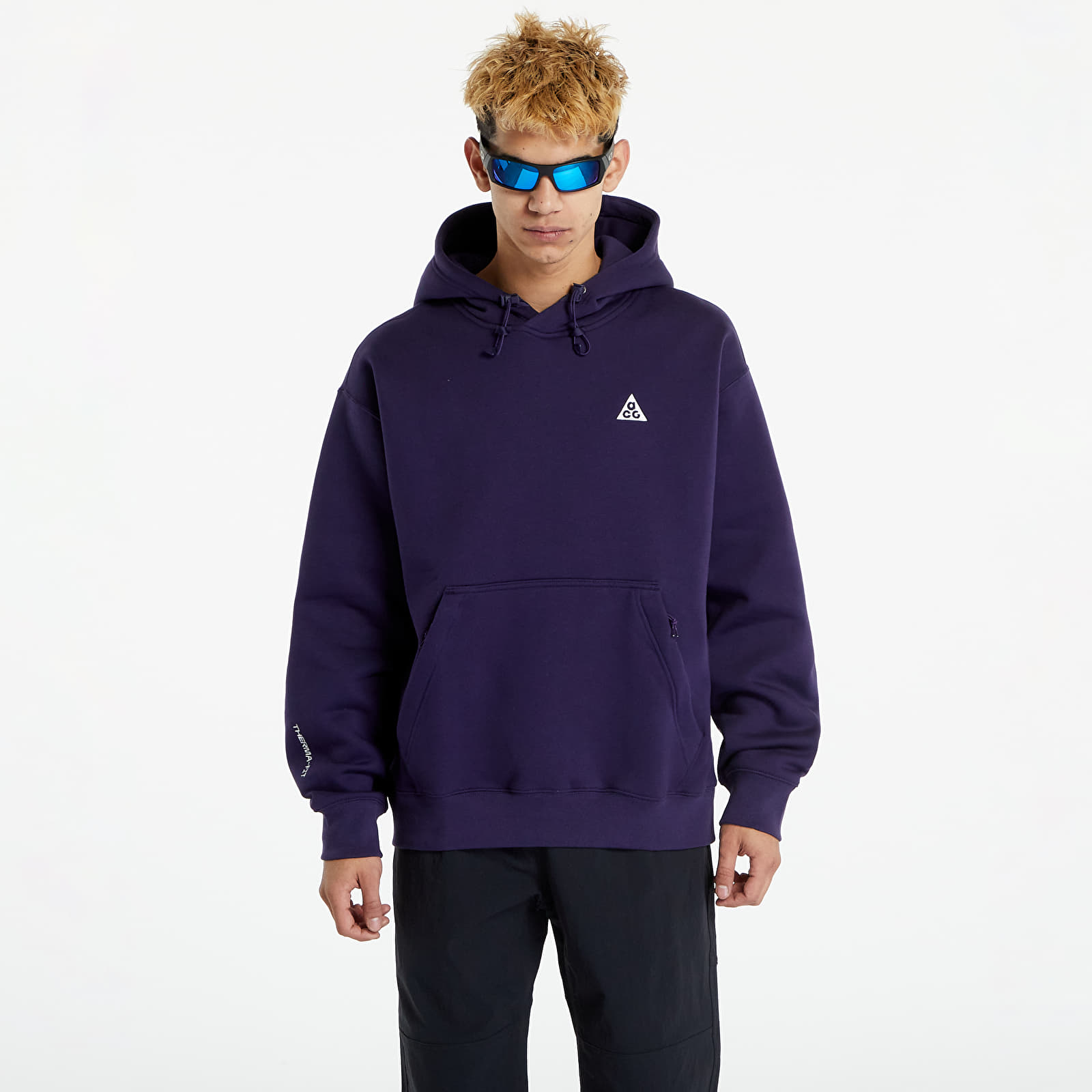 Hoodies and sweatshirts  Nike ACG Therma-FIT Fleece Pullover Hoodie UNISEX Purple Ink/ Summit White/ Summit White