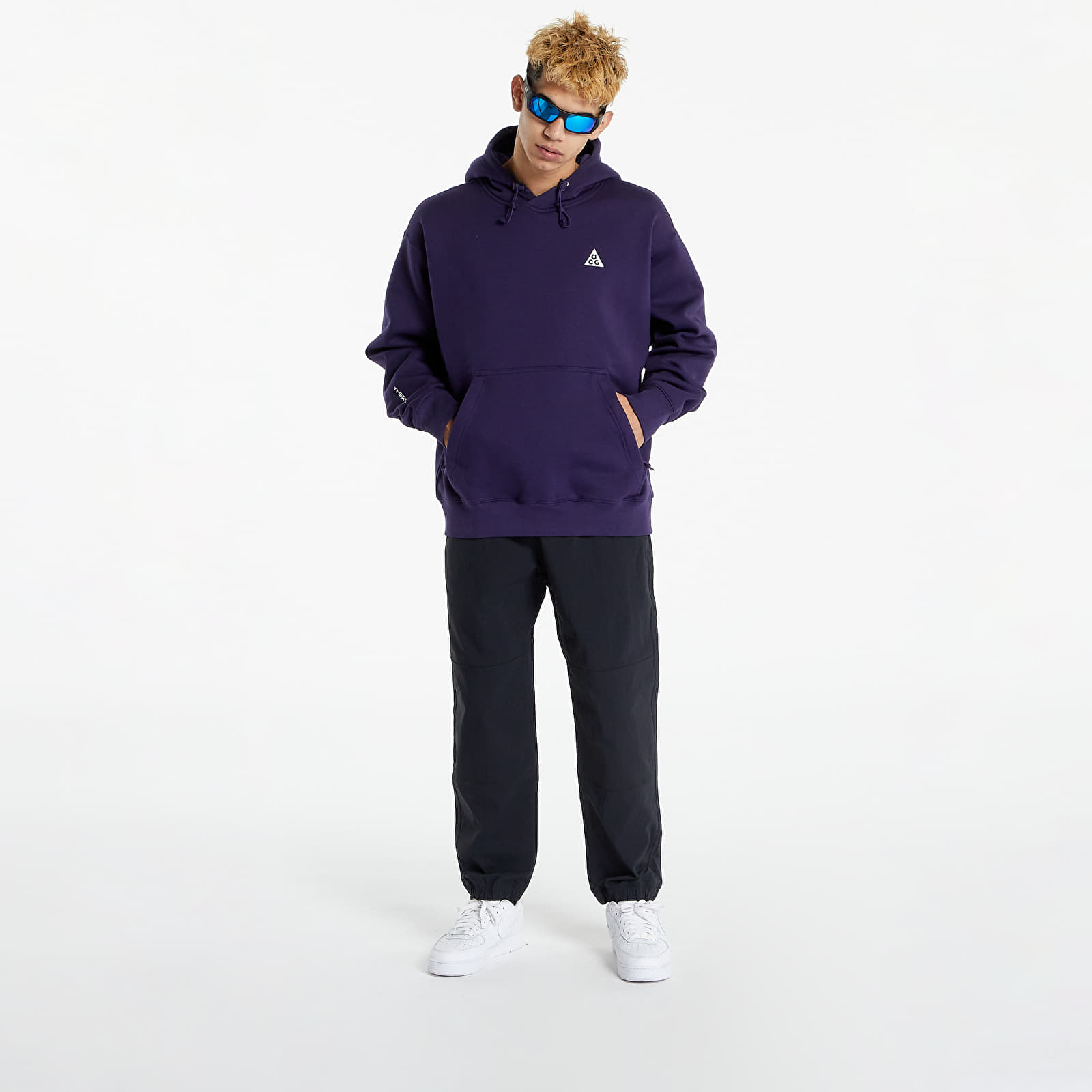 Hoodies and sweatshirts  Nike ACG Therma-FIT Fleece Pullover Hoodie UNISEX Purple Ink/ Summit White/ Summit White