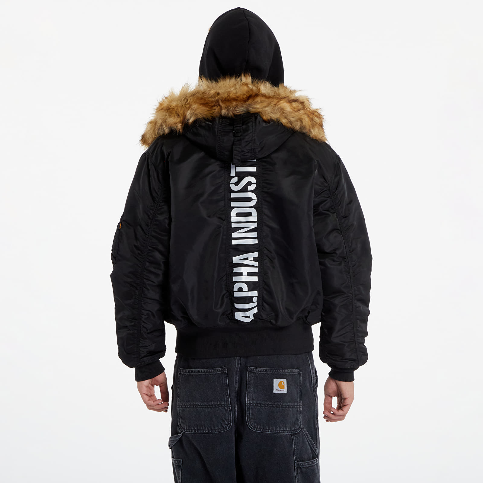 Alpha industries hooded bomber clearance