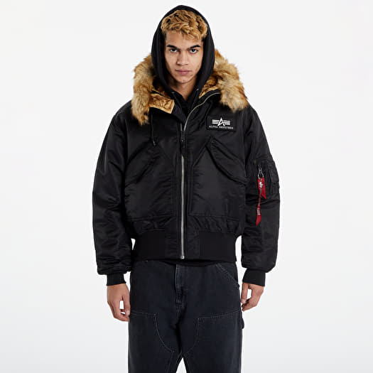 Alpha industries hooded bomber jacket outlet