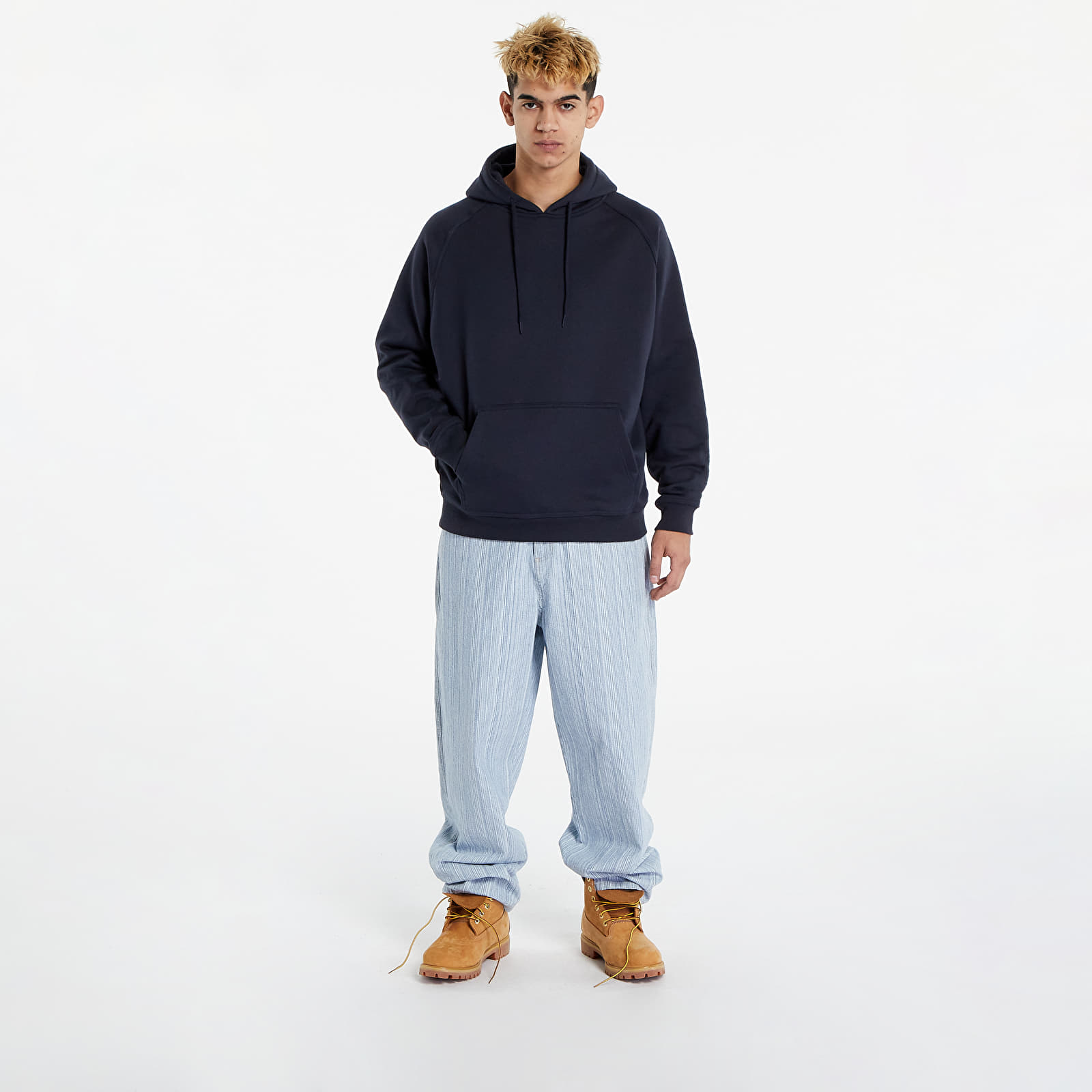 Hanorace Urban Classics Blank Hoody Navy