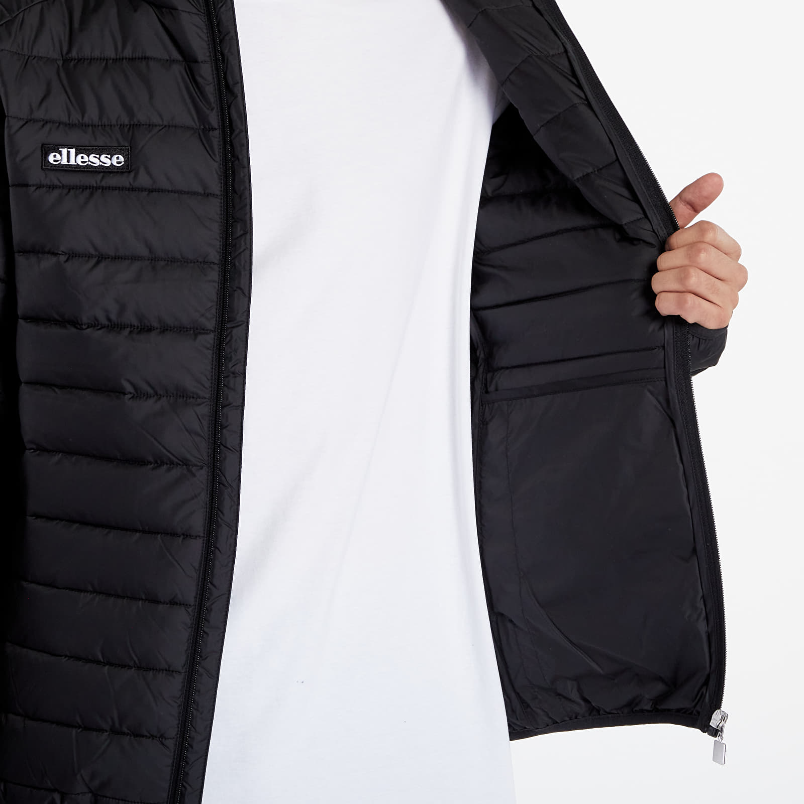 Ellesse Lombardy Puffer Jacket Black, Padded