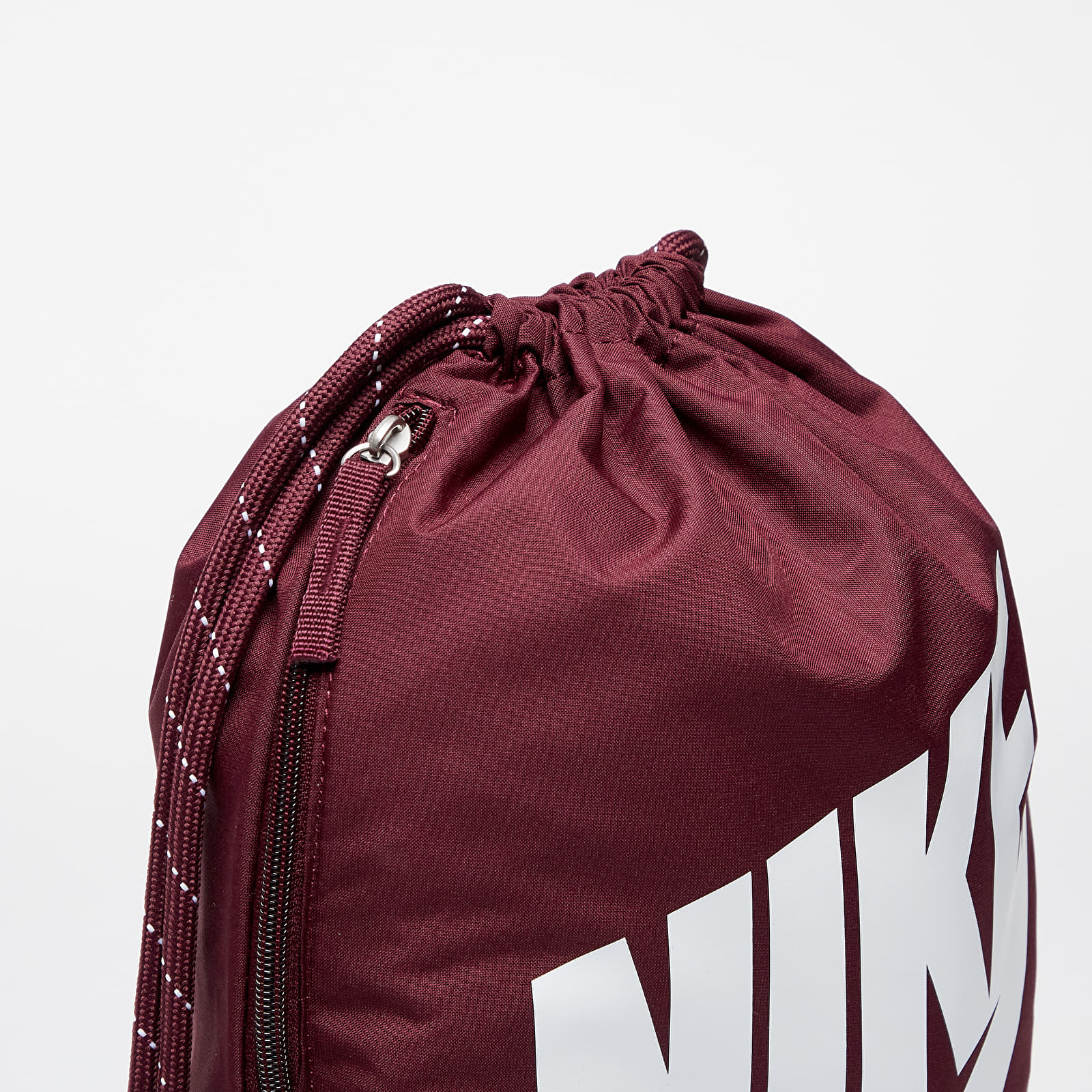 Gymsacks Nike Heritage Drawstring Bag Night Maroon White Queens