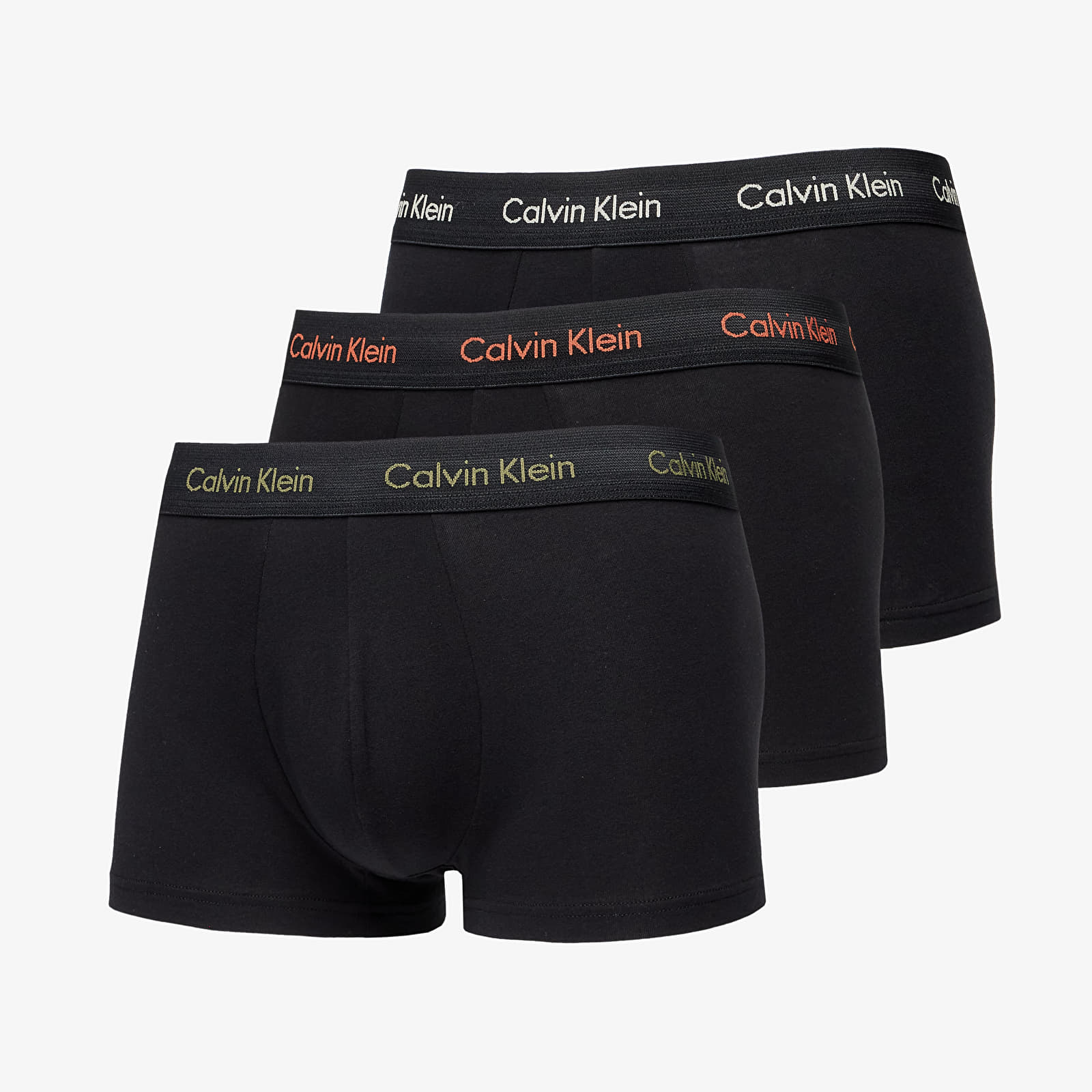 Boxerky Calvin Klein Cotton Stretch Low Rise Trunk 3-Pack Black