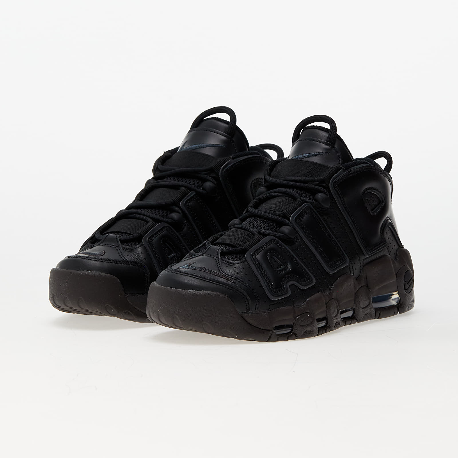 Nike air uptempo triple black new arrivals
