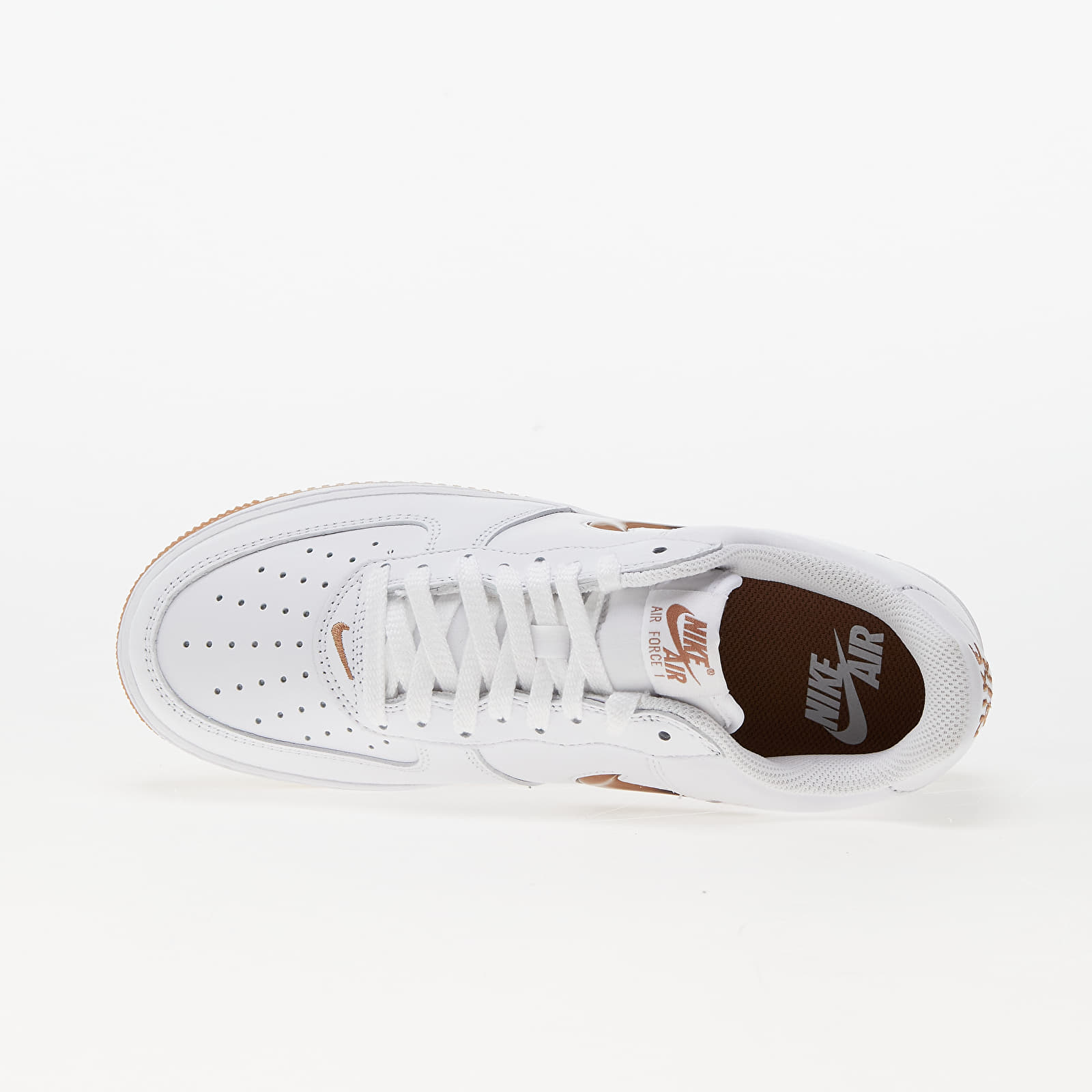Vīriešu čības un apavi Nike Air Force 1 Low Retro White/ Gum Med Brown