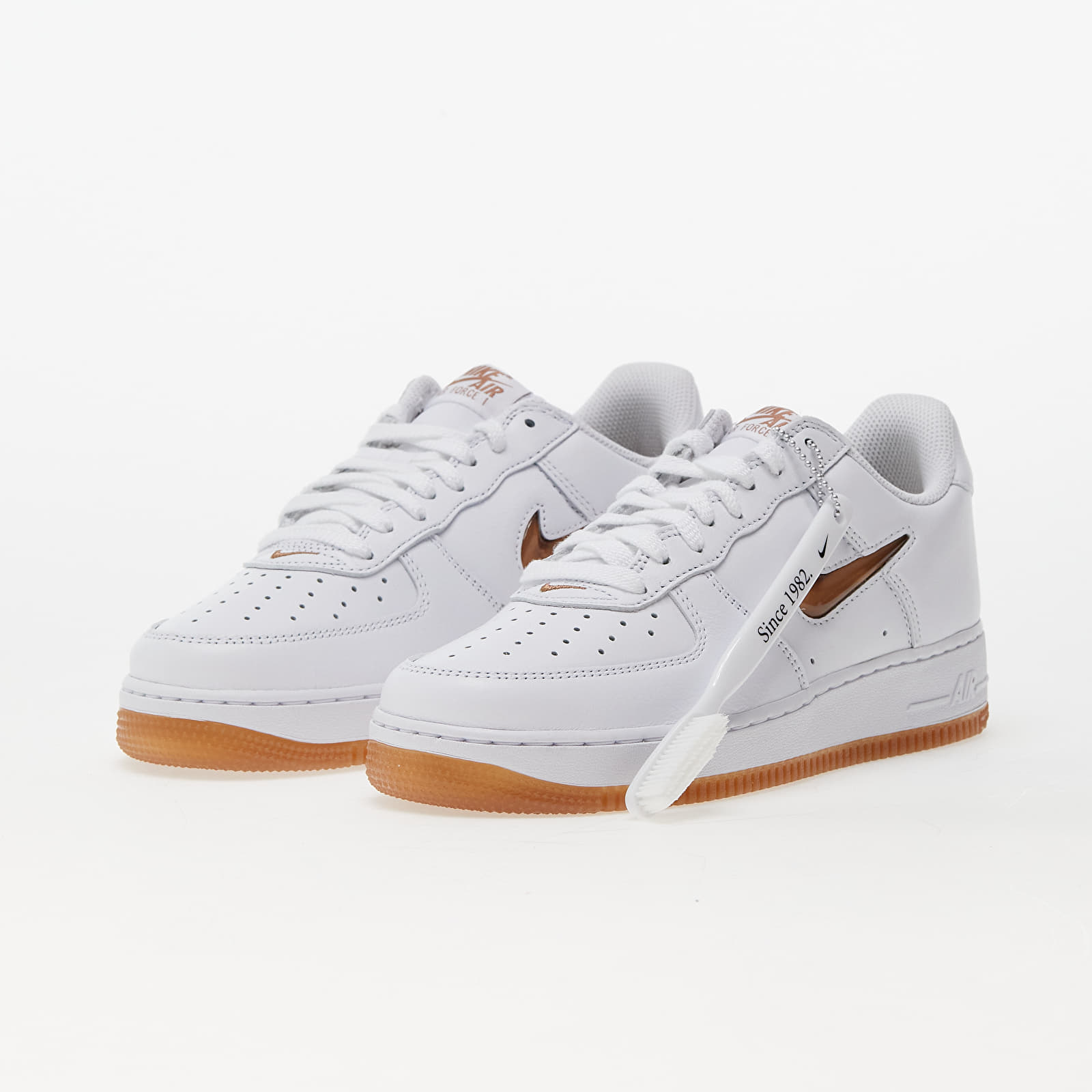Vīriešu čības un apavi Nike Air Force 1 Low Retro White/ Gum Med Brown