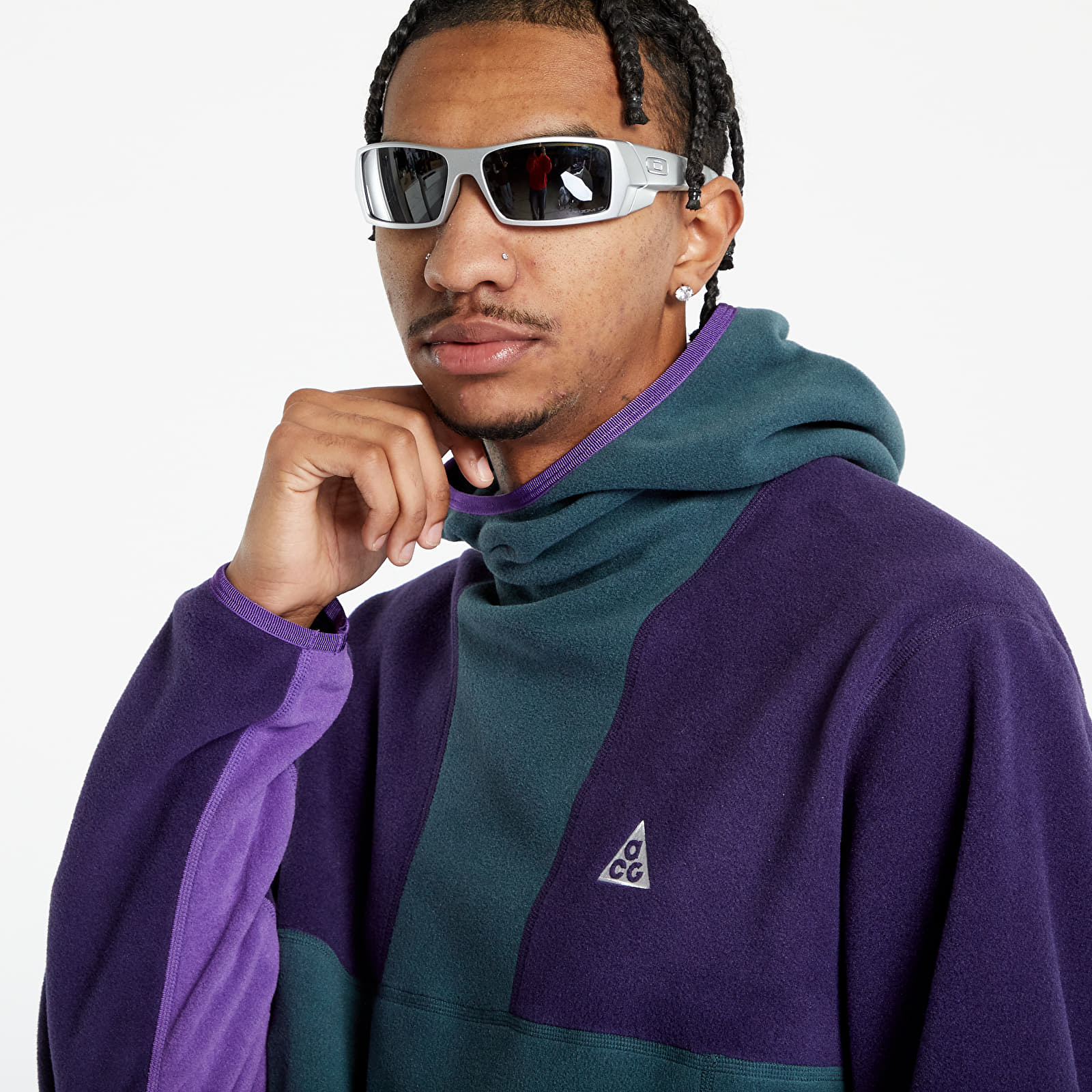 Kapuutsikud ja kampsunid Nike "ACG ""Wolf Tree"" Men's Pullover Hoodie" Deep Jungle/ Purple Ink/ Summit White