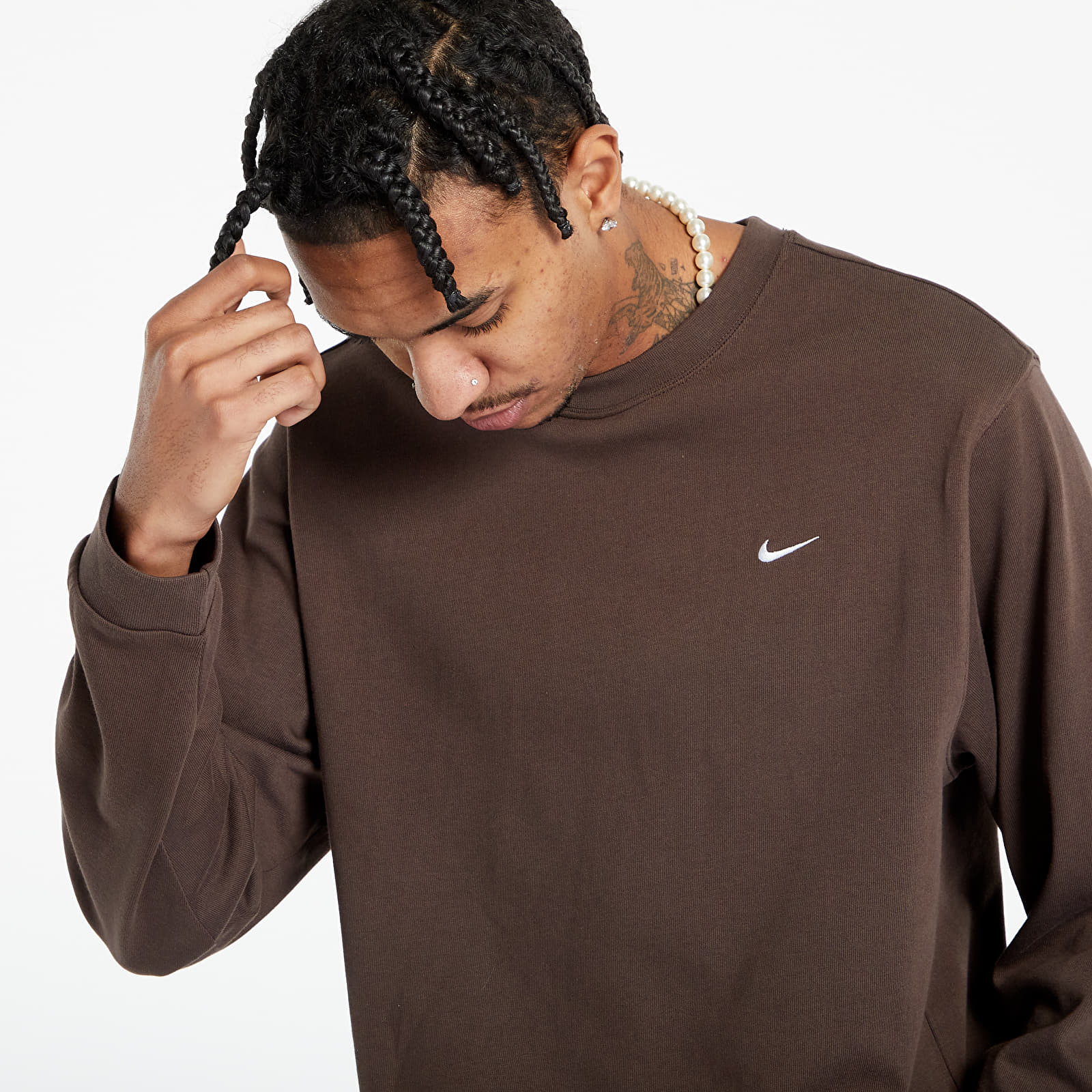 Nike swoosh long sleeve top shop