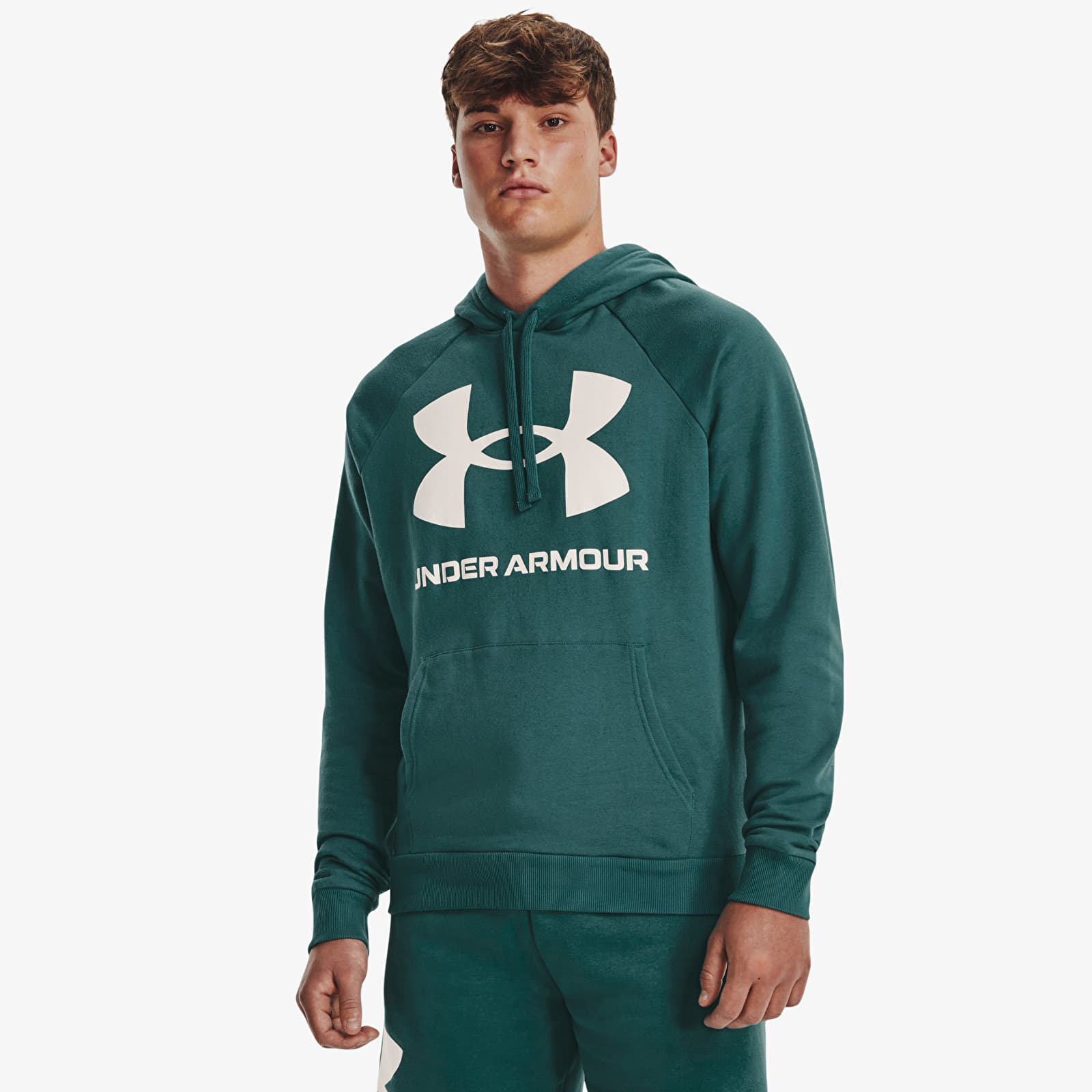 Hættetrøjer og sweatshirts Under Armour Rival Fleece Big Logo Hoodie Green