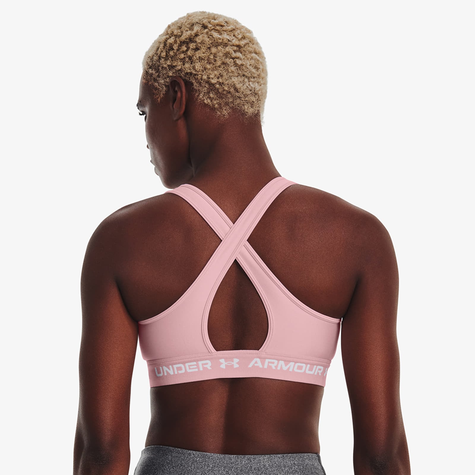 Oberteile Under Armour Crossback Mid Bra Pink