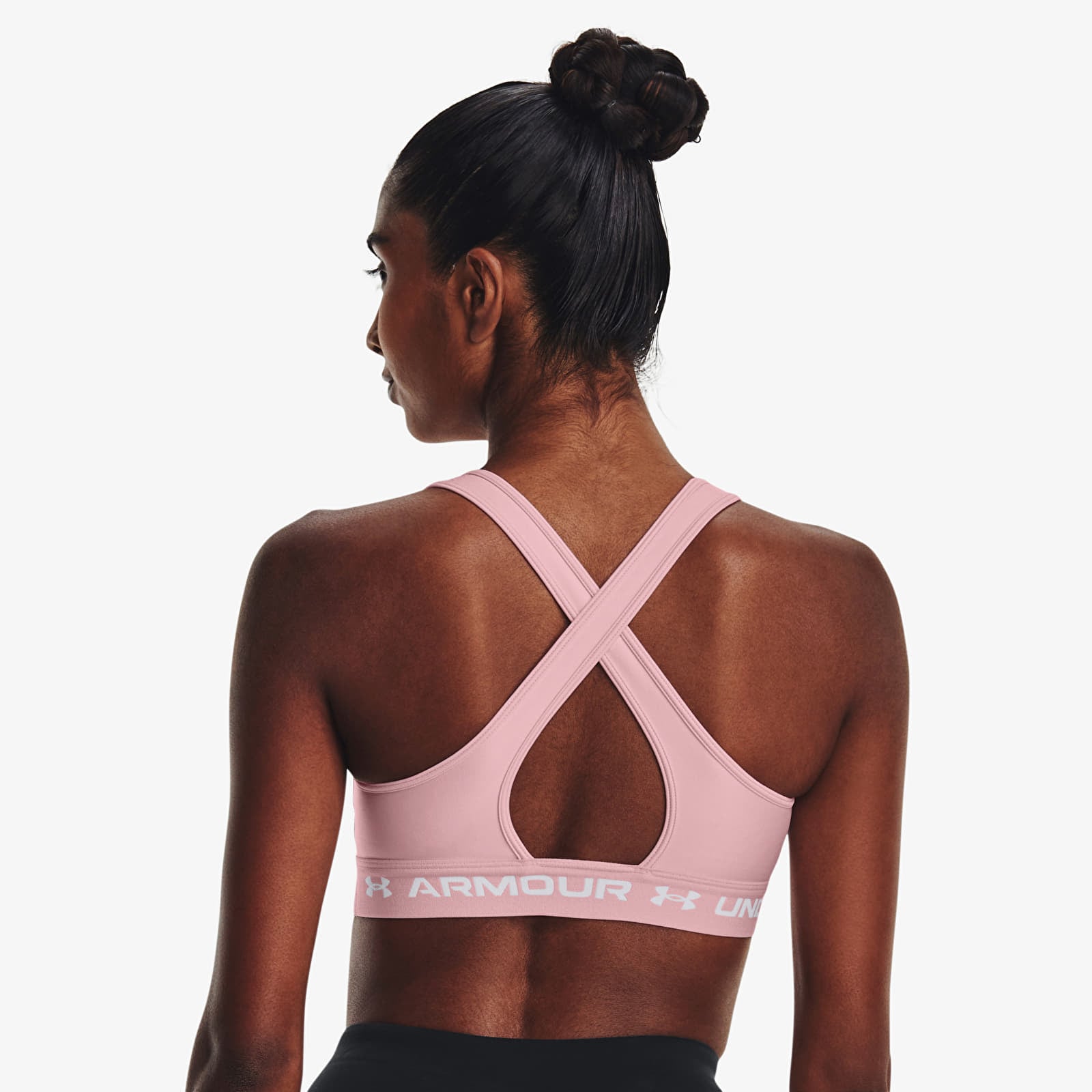 Oberteile Under Armour Crossback Mid Bra Pink
