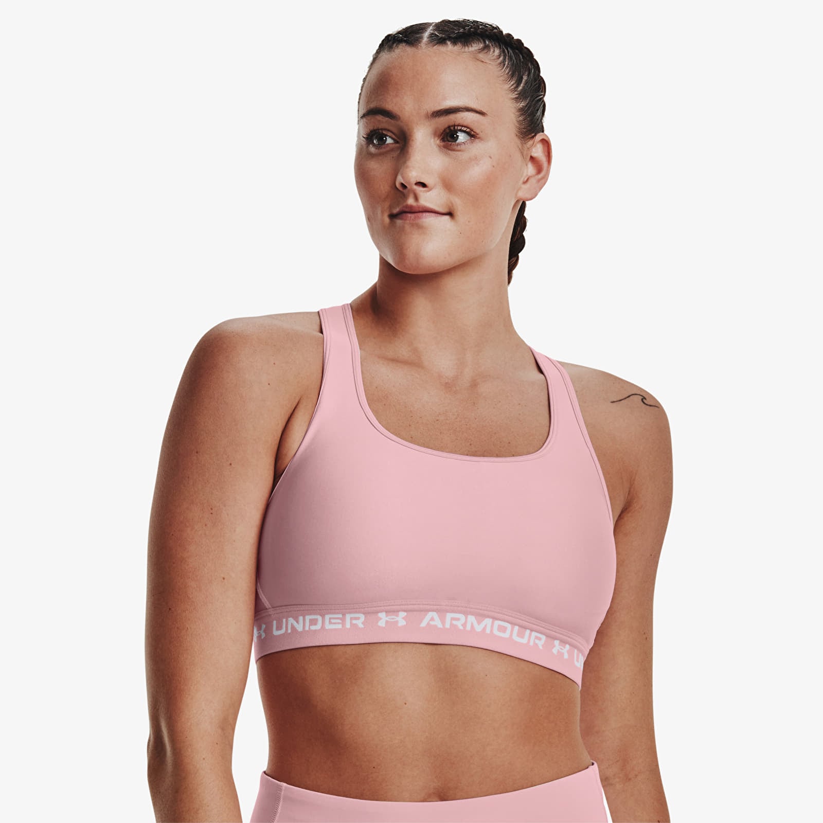 Oberteile Under Armour Crossback Mid Bra Pink