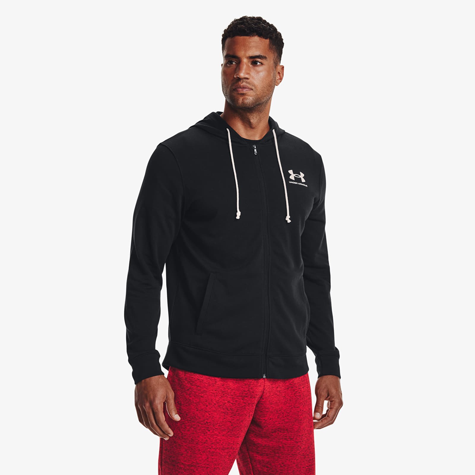 Kapuutsikud ja kampsunid Under Armour Rival Terry Full-Zip Black