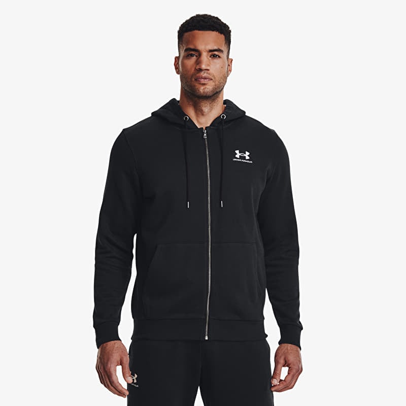 Sweatshirt Under Armour Essential Fleece Fz Hood Black