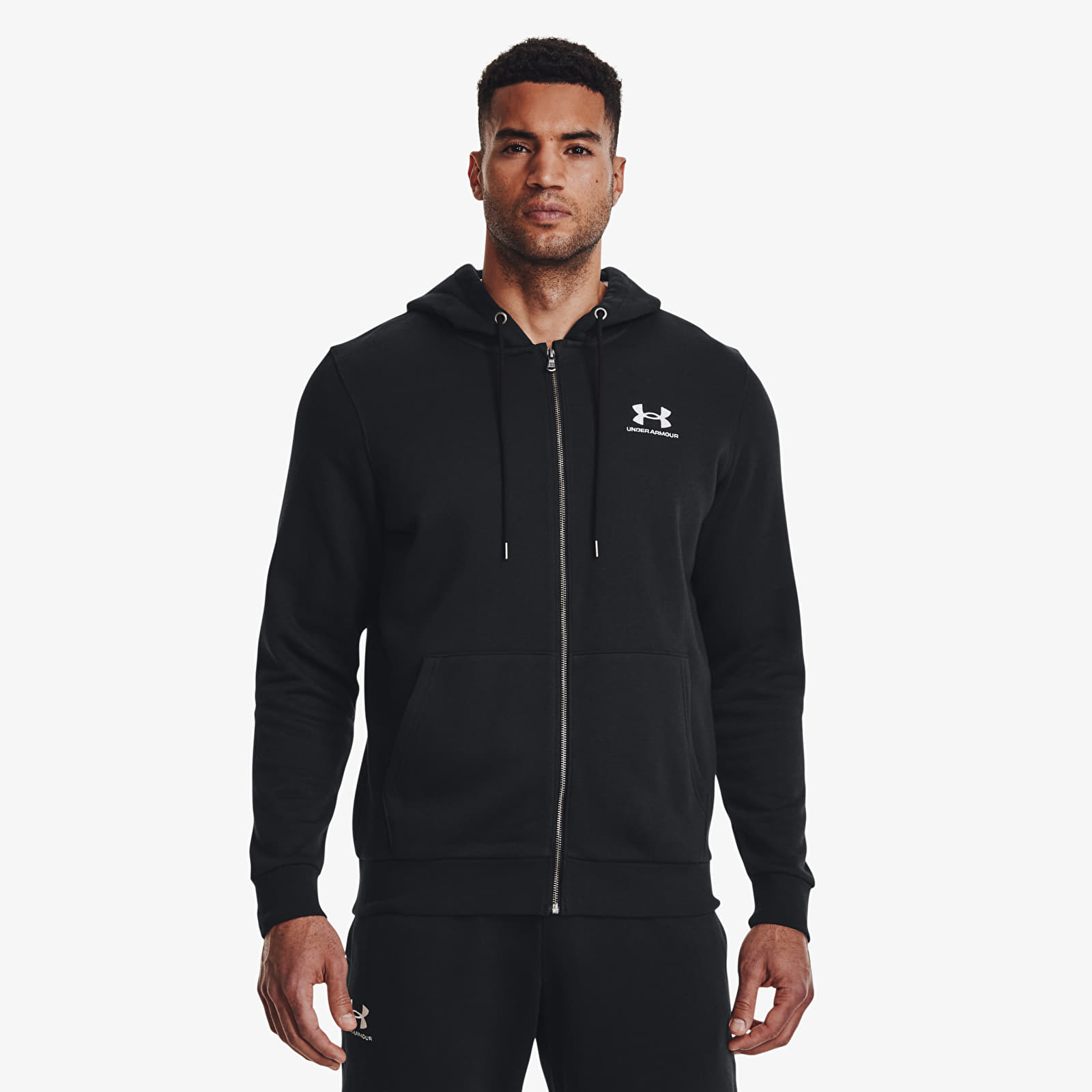 Hoodies and sweatshirts  Under Armour Essential Fleece Fz Hood Black