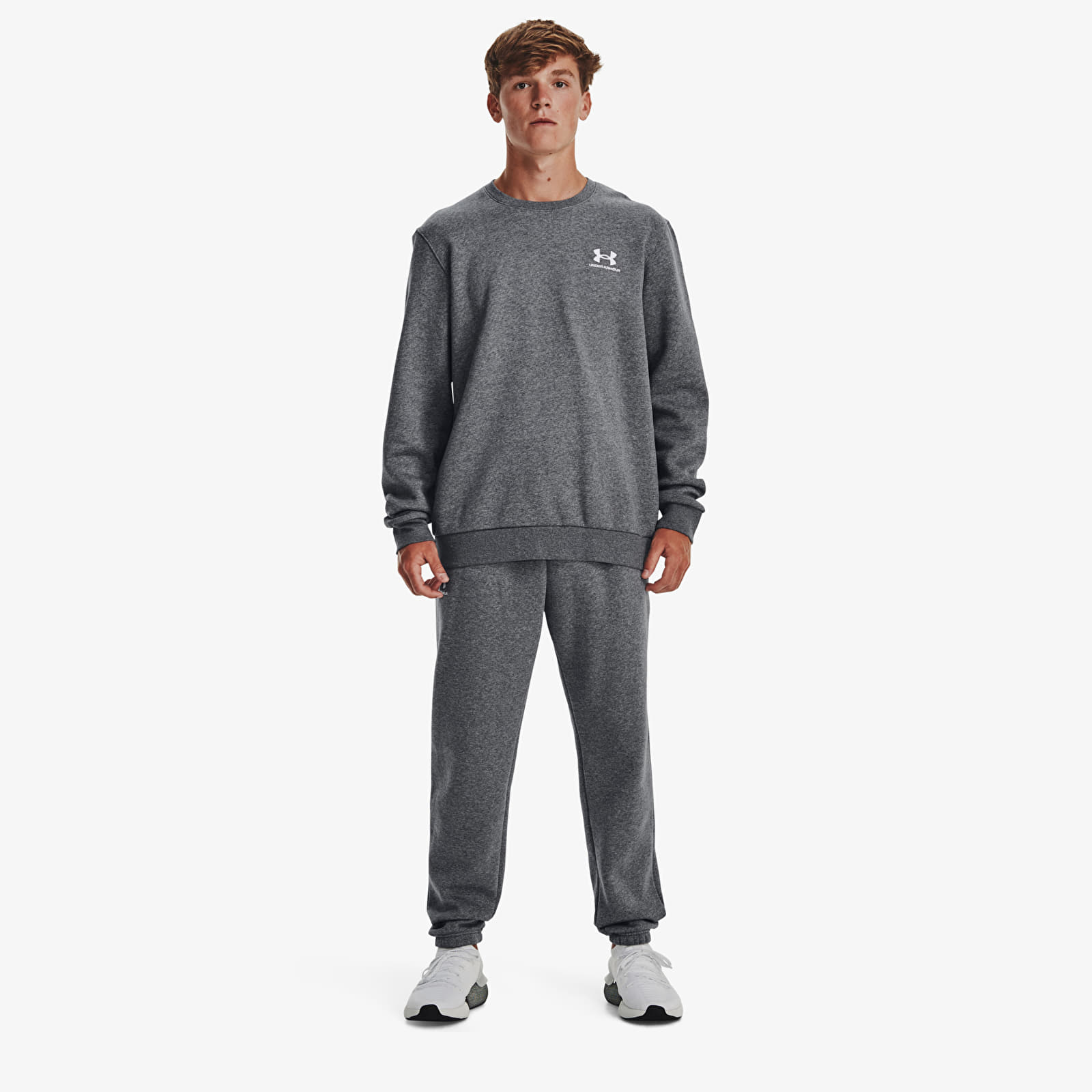 Hættetrøjer og sweatshirts Under Armour Essential Fleece Crew Gray